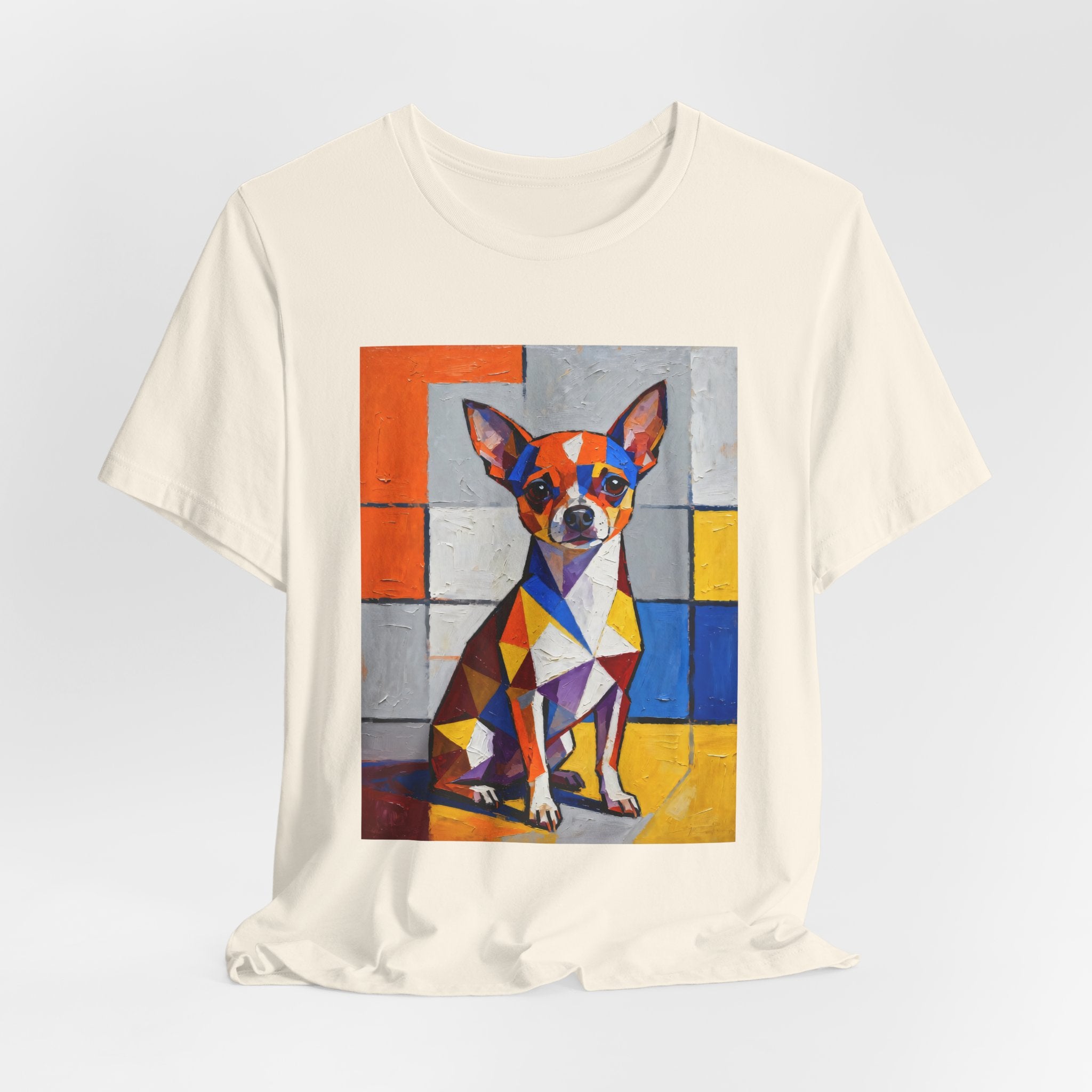 Chihuahua T Shirt | Living Work of Art Collection | Cubist Style