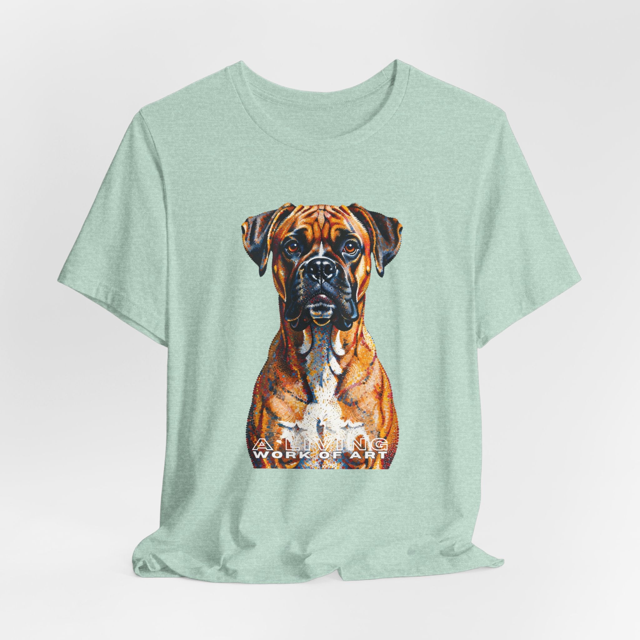 Boxer T Shirt | Living Work of Art Collection | Pointillism Style