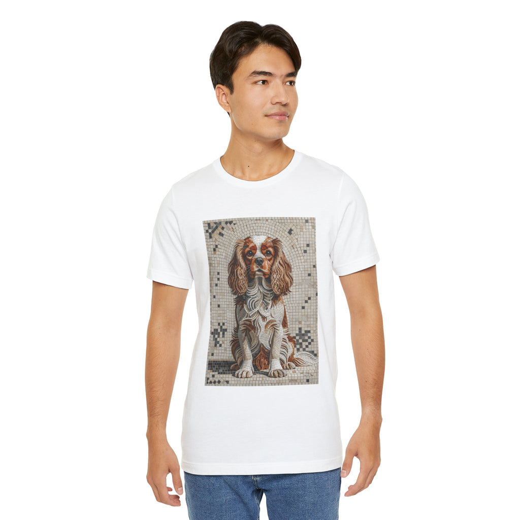 Cavalier King Charles Spaniel T Shirt | Living Work of Art Collection | Mosaic Style