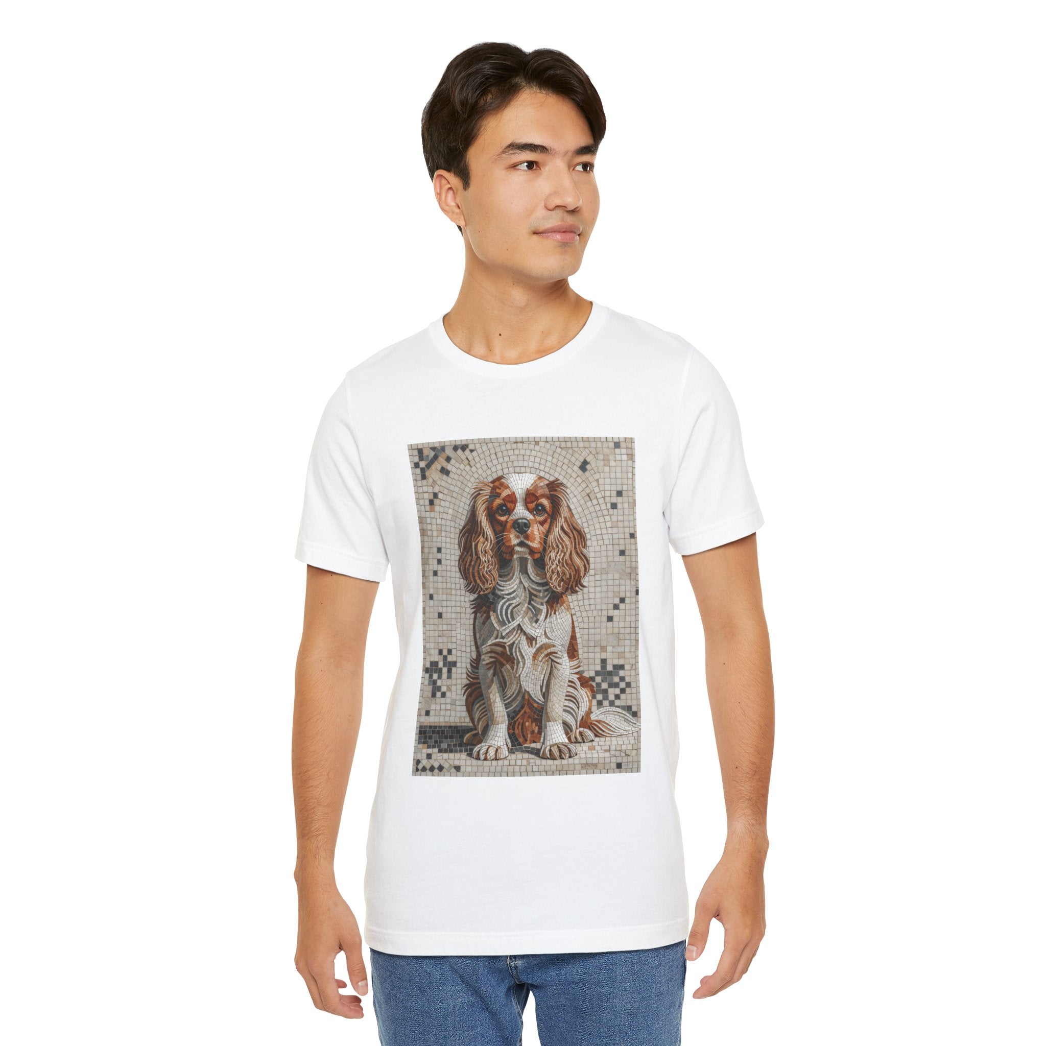 Cavalier King Charles Spaniel T Shirt | Living Work of Art Collection | Mosaic Style