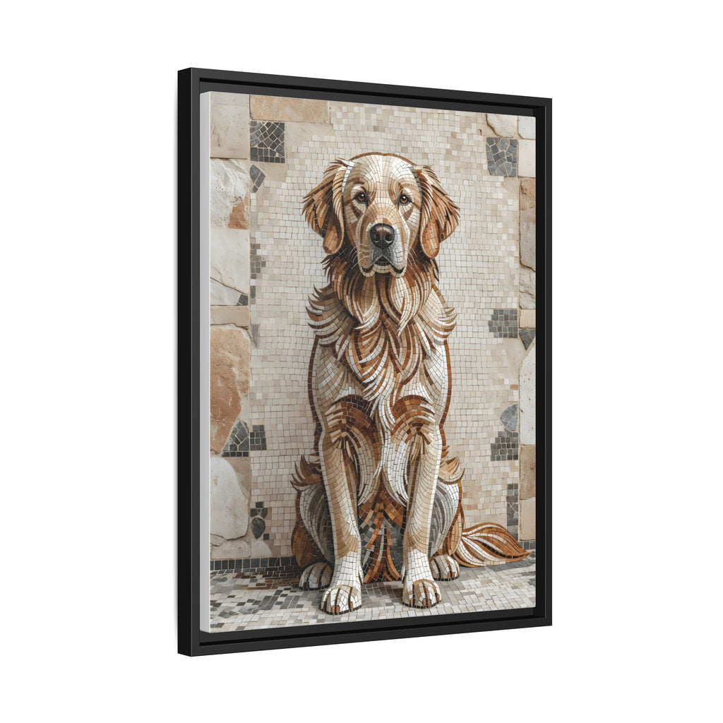 Golden Retriever Canvas Wall Art | Living Work of Art Collection | Mosaic Style Print