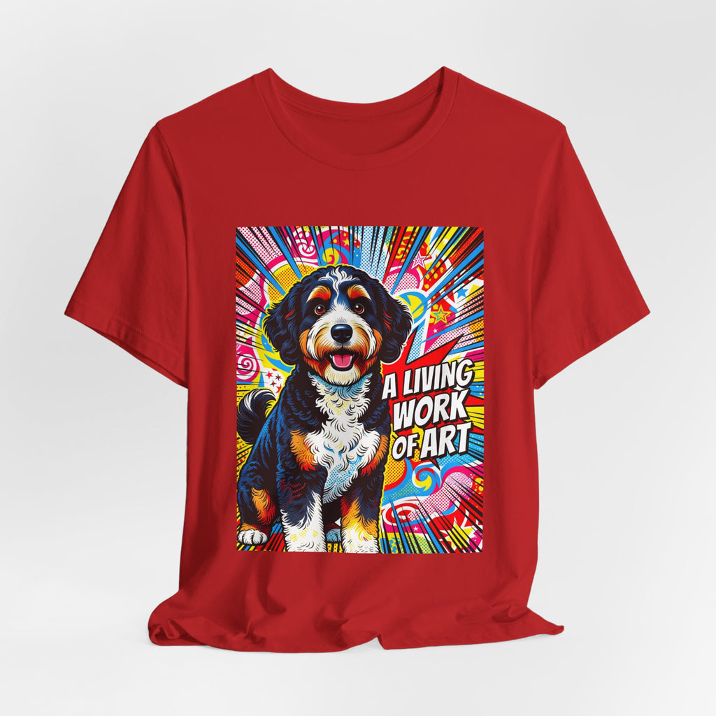 Bernedoodle T Shirt | Living Work of Art Collection | Pop Art