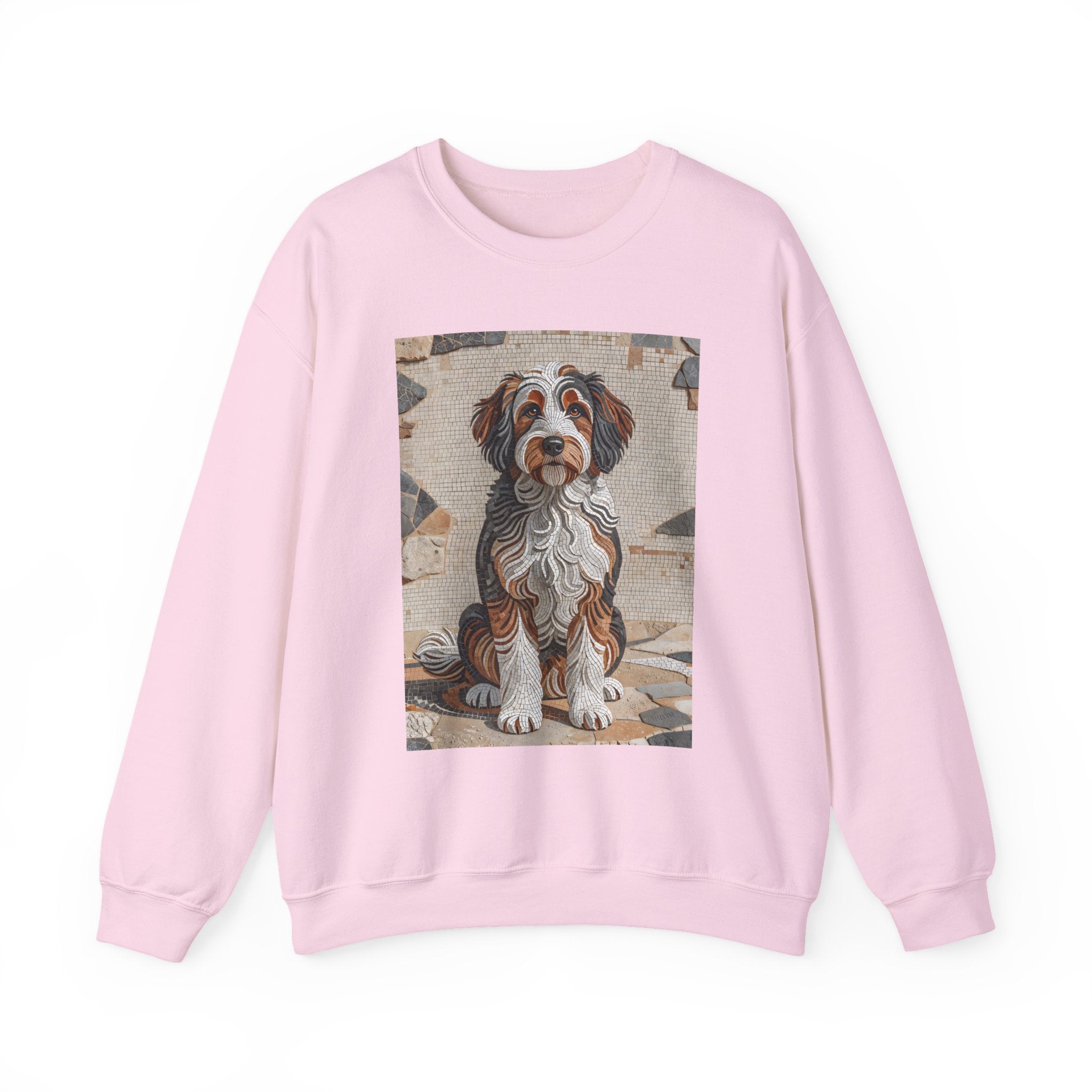 Bernedoodle Sweatshirt | Living Work of Art Collection | Mosaic Style