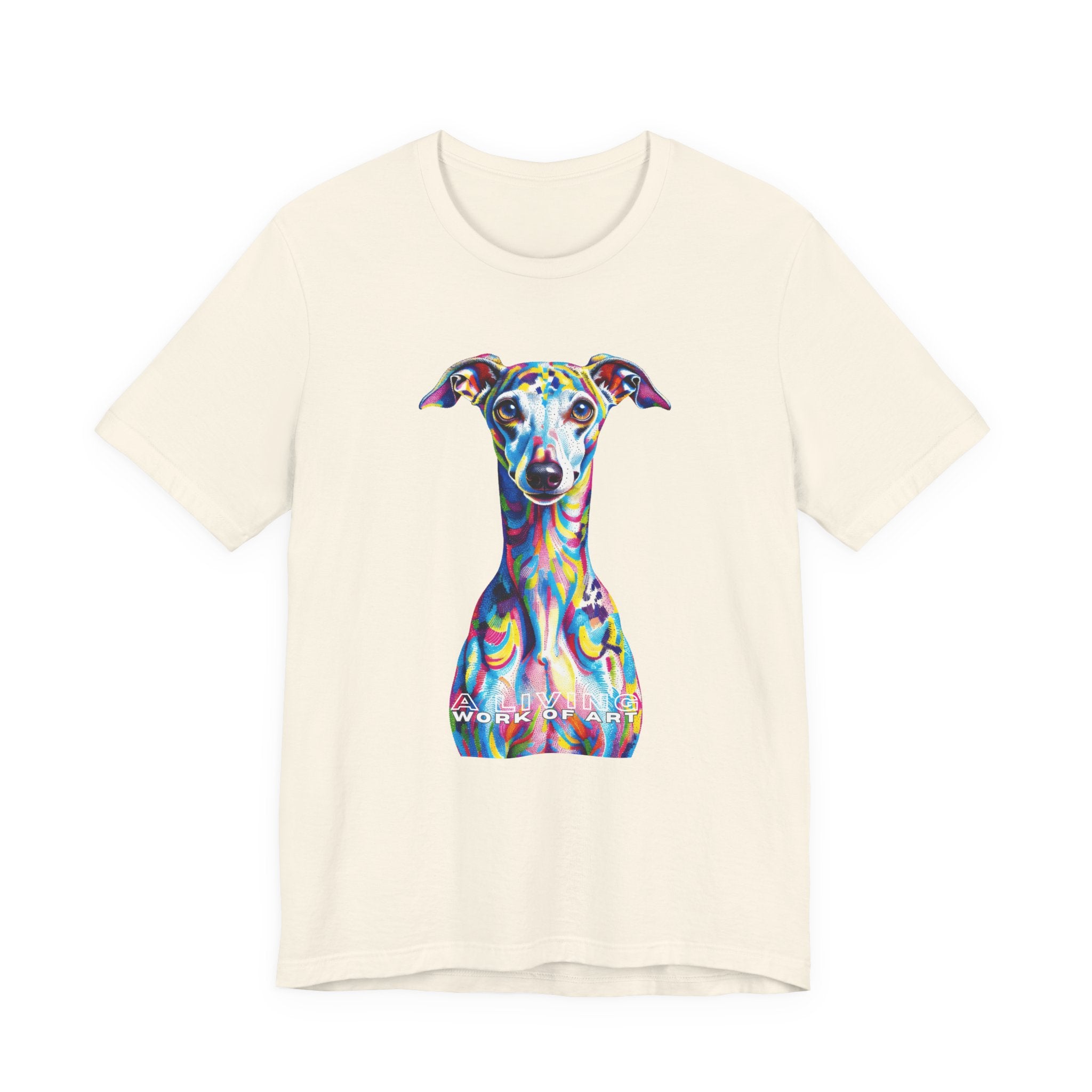 Italian Greyhound T Shirt | Living Work of Art Collection | Pointillism Style