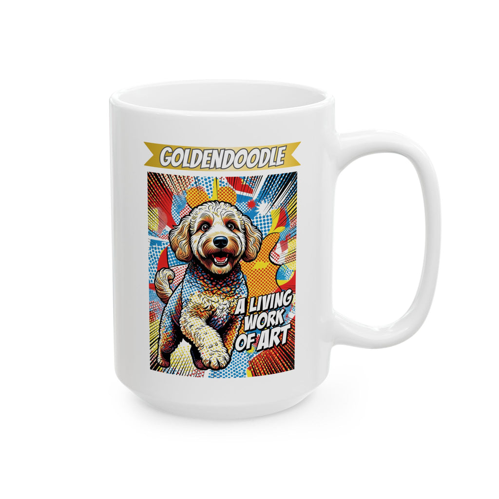 Goldendoodle Coffee Mug | Living Work of Art Collection | Pop Art