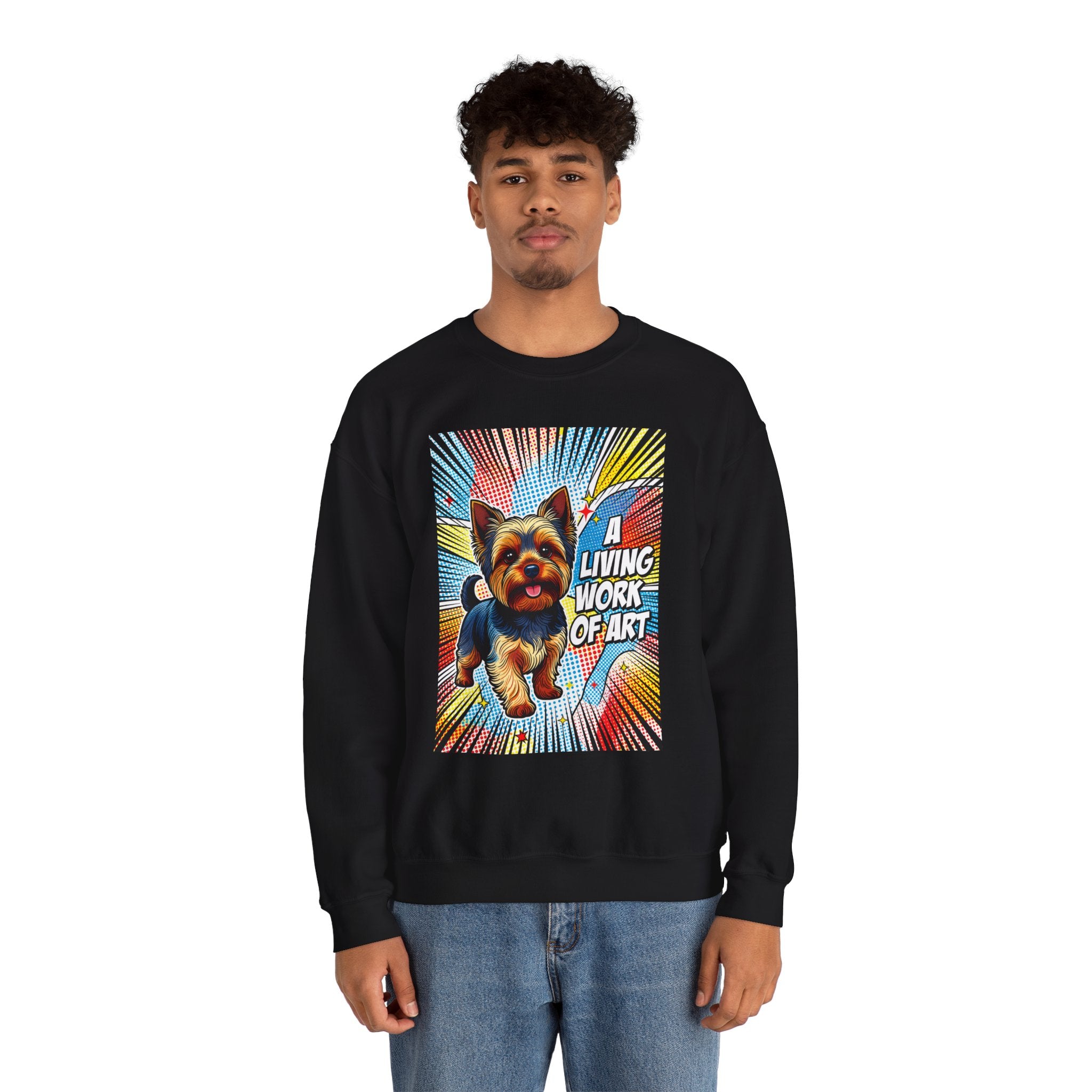 Yorkshire Terrier Sweatshirt | Living Work of Art Collection | Pop Art