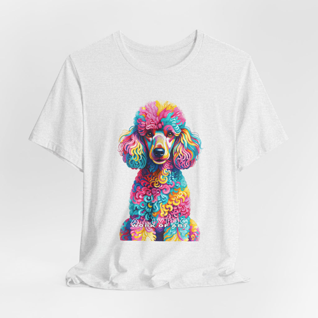Poodle T Shirt | Living Work of Art Collection | Pointillism Style
