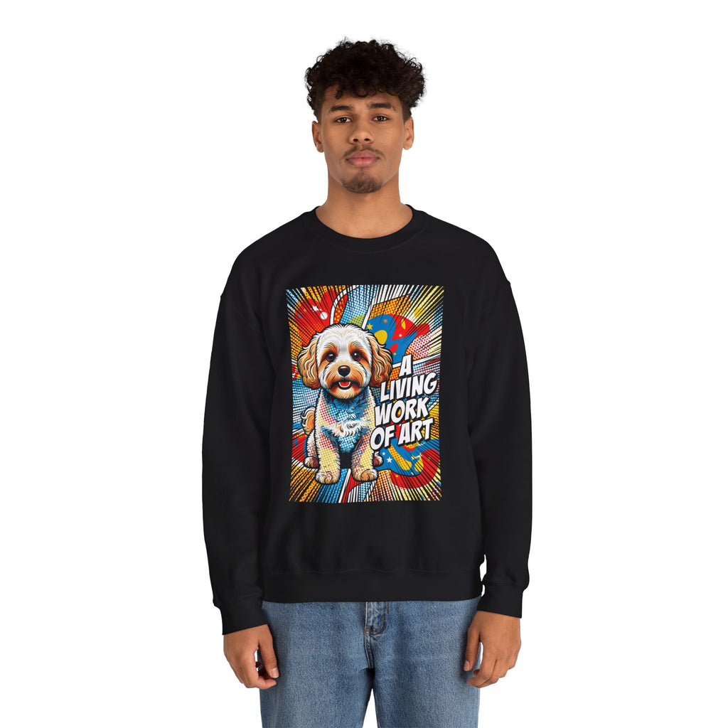 Maltipoo Sweatshirt | Living Work of Art Collection | Pop Art