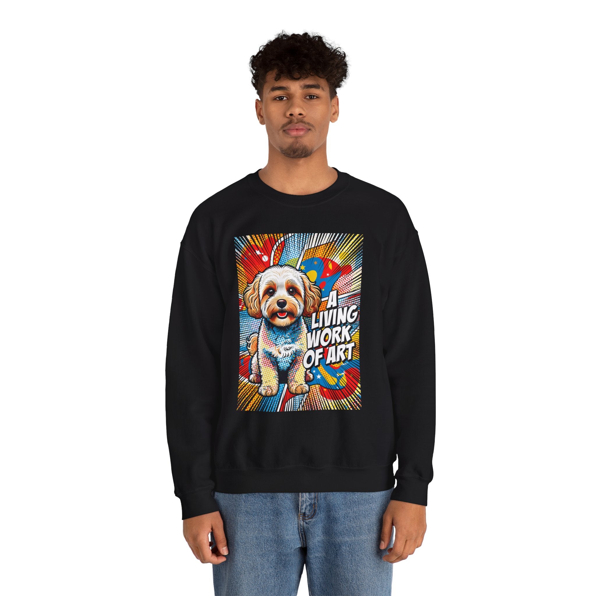 Maltipoo Sweatshirt | Living Work of Art Collection | Pop Art