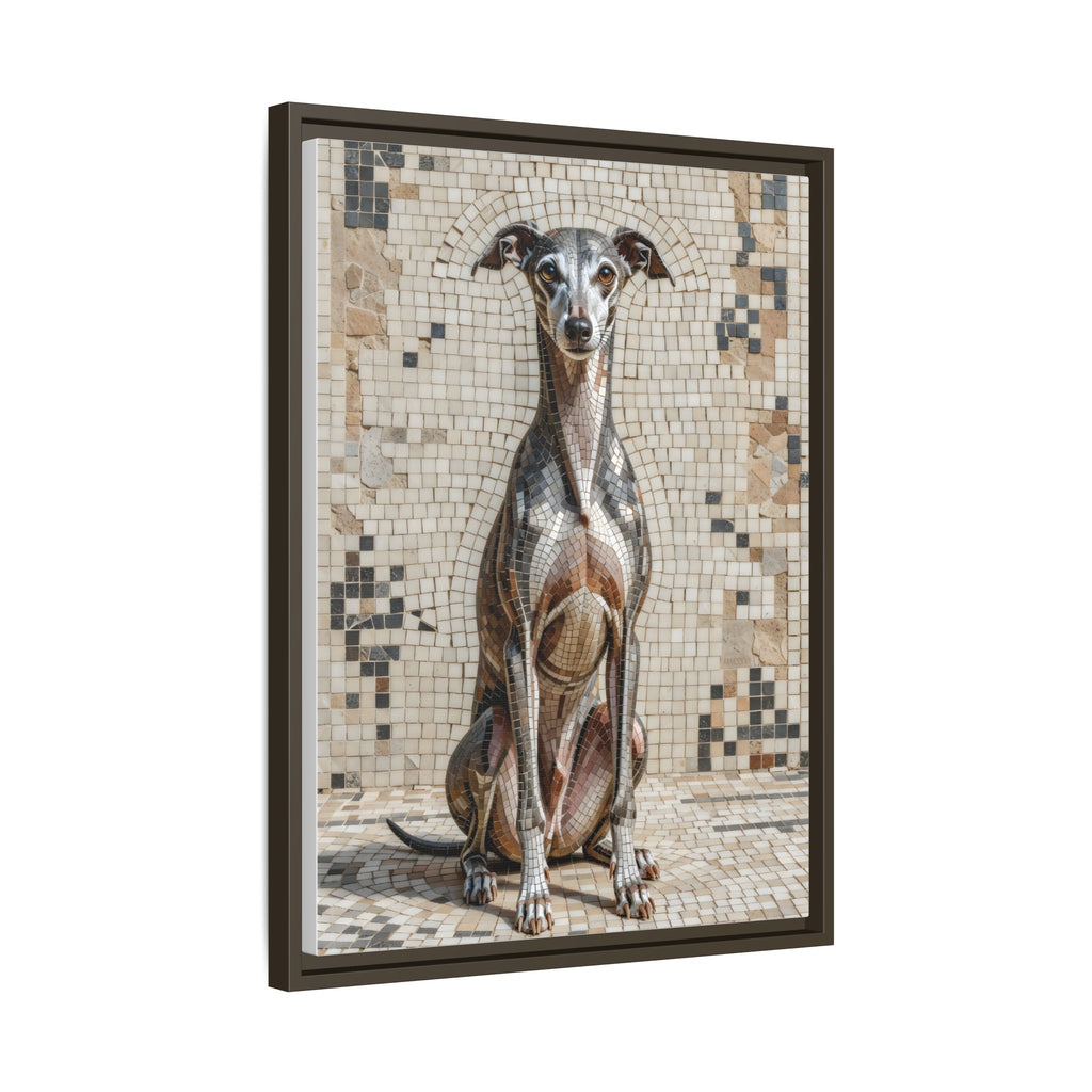 Italian Greyhound Canvas Wall Art | Living Work of Art Collection | Mosaic Style Print