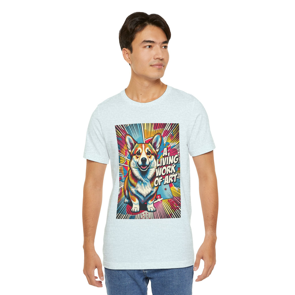 Corgi T Shirt | Living Work of Art Collection | Pop Art