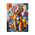 Goldendoodle Canvas Wall Art | Living Work of Art Collection | Cubist Style Print