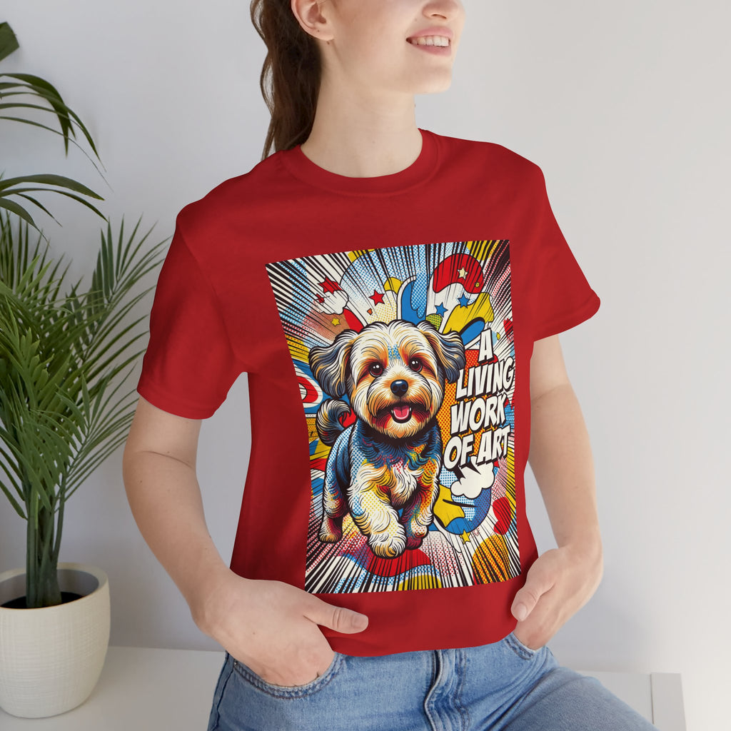 Yorkipoo T Shirt | Living Work of Art Collection | Pop Art