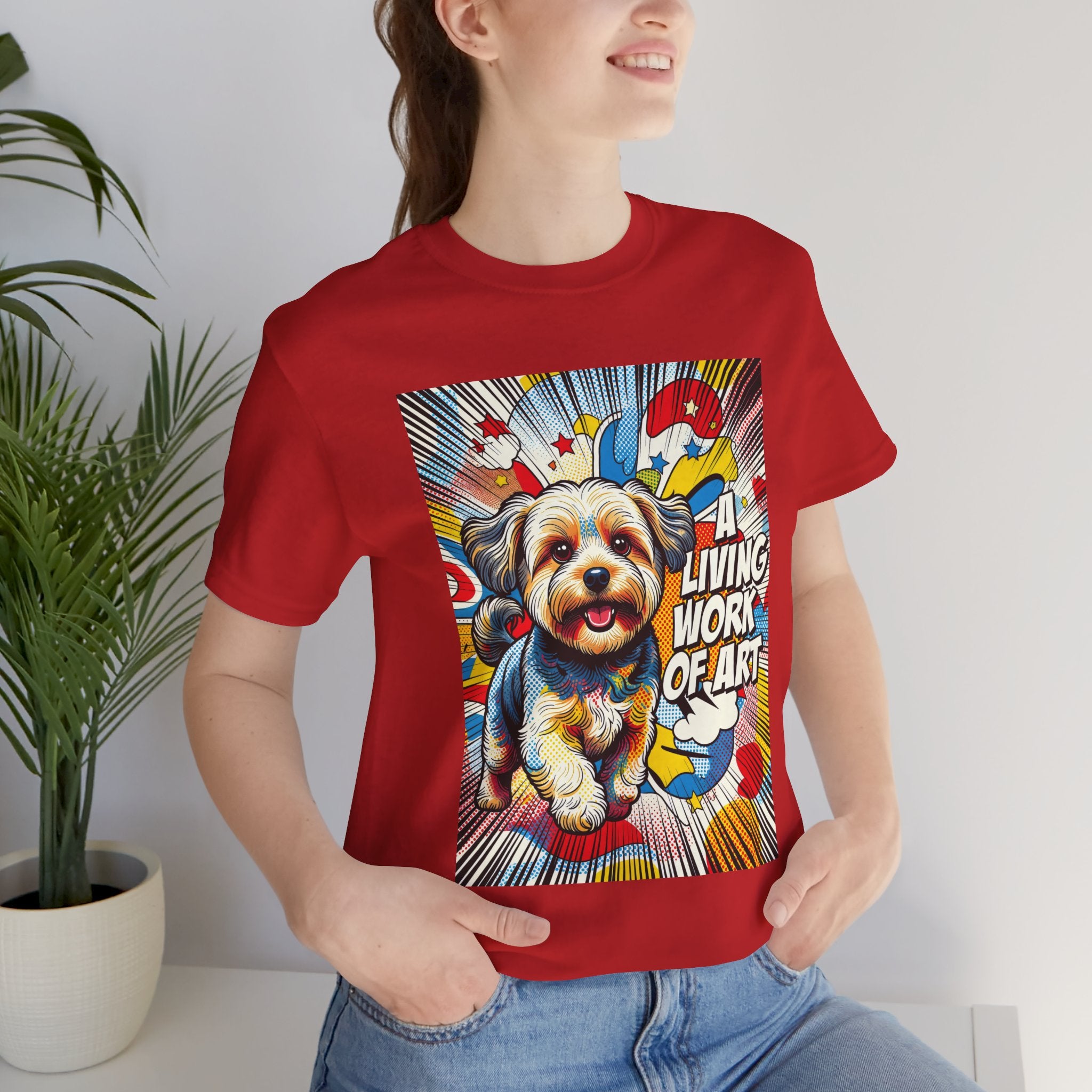 Yorkipoo T Shirt | Living Work of Art Collection | Pop Art