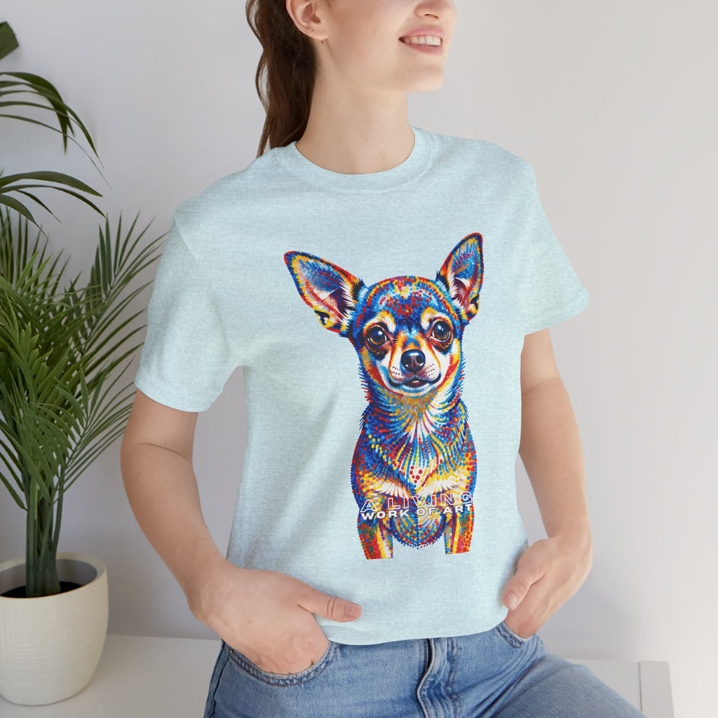 Chihuahua T Shirt | Living Work of Art Collection | Pointillism Style