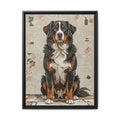 Bernese Mountain Dog Canvas Wall Art | Living Work of Art Collection | Mosaic Style Print