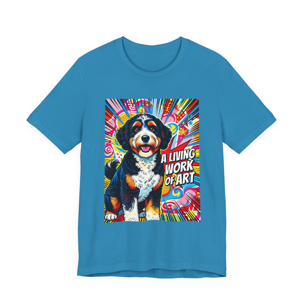 Bernedoodle T Shirt | Living Work of Art Collection | Pop Art