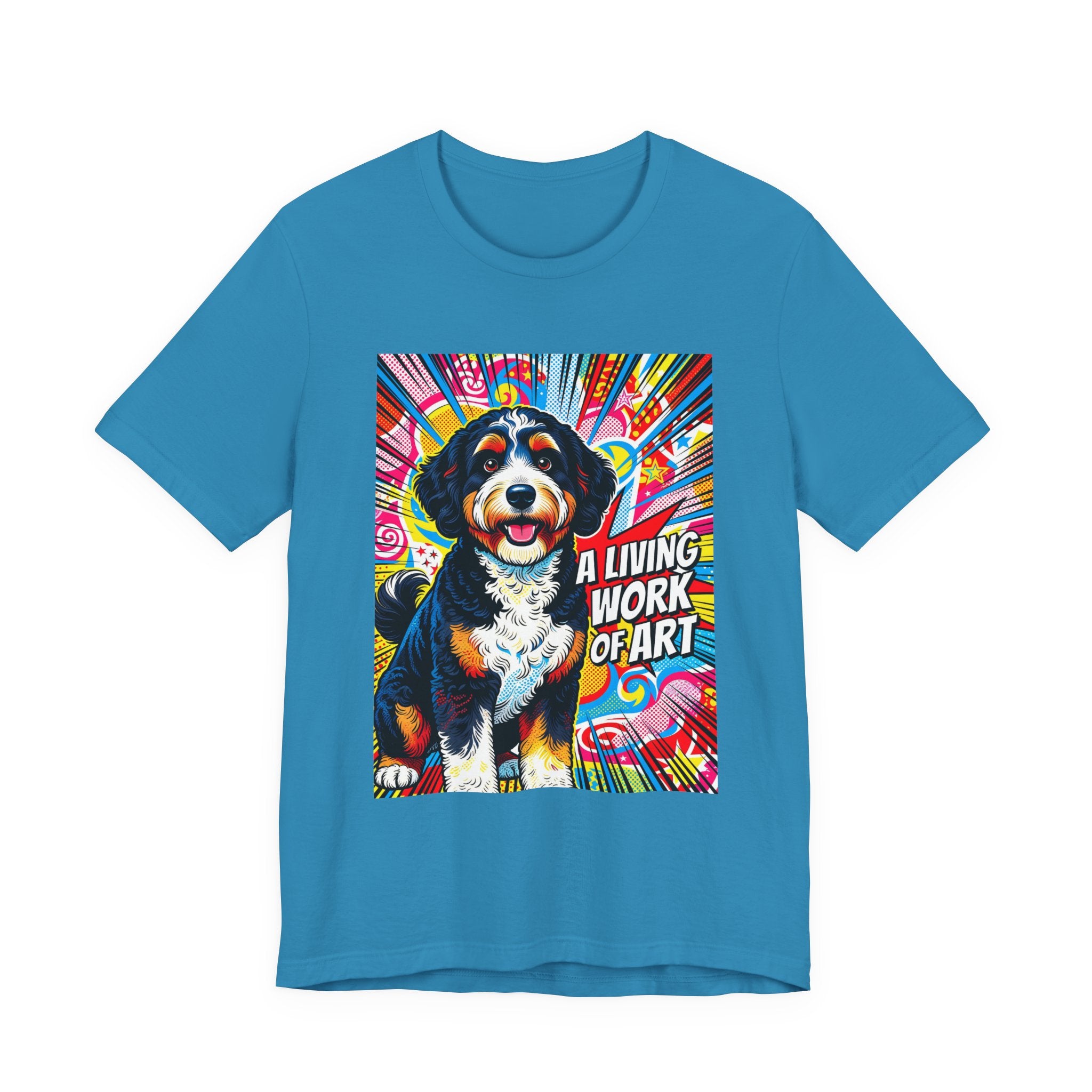 Bernedoodle T Shirt | Living Work of Art Collection | Pop Art