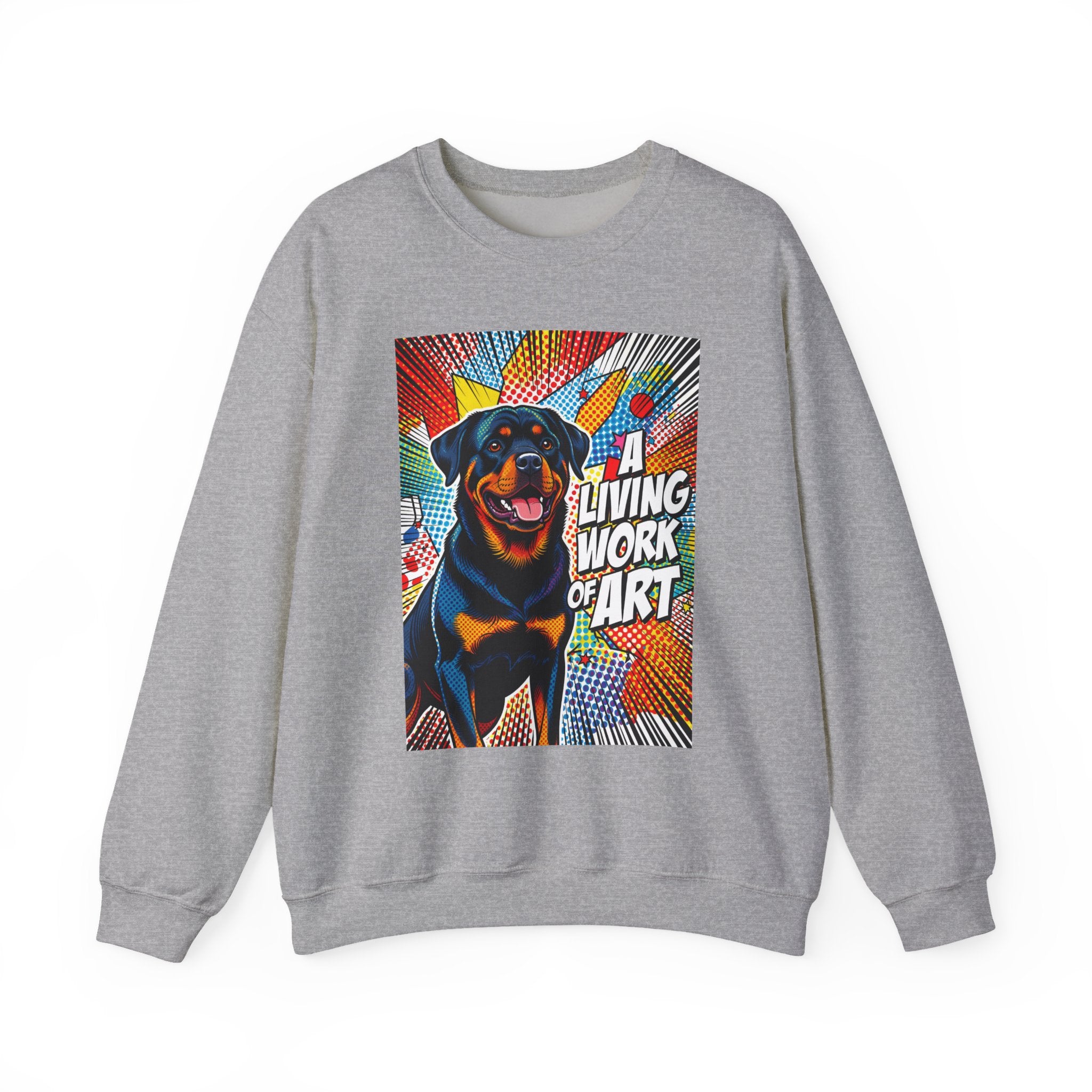 Rottweiler Sweatshirt I Living Work of Art Collection | Pop Art