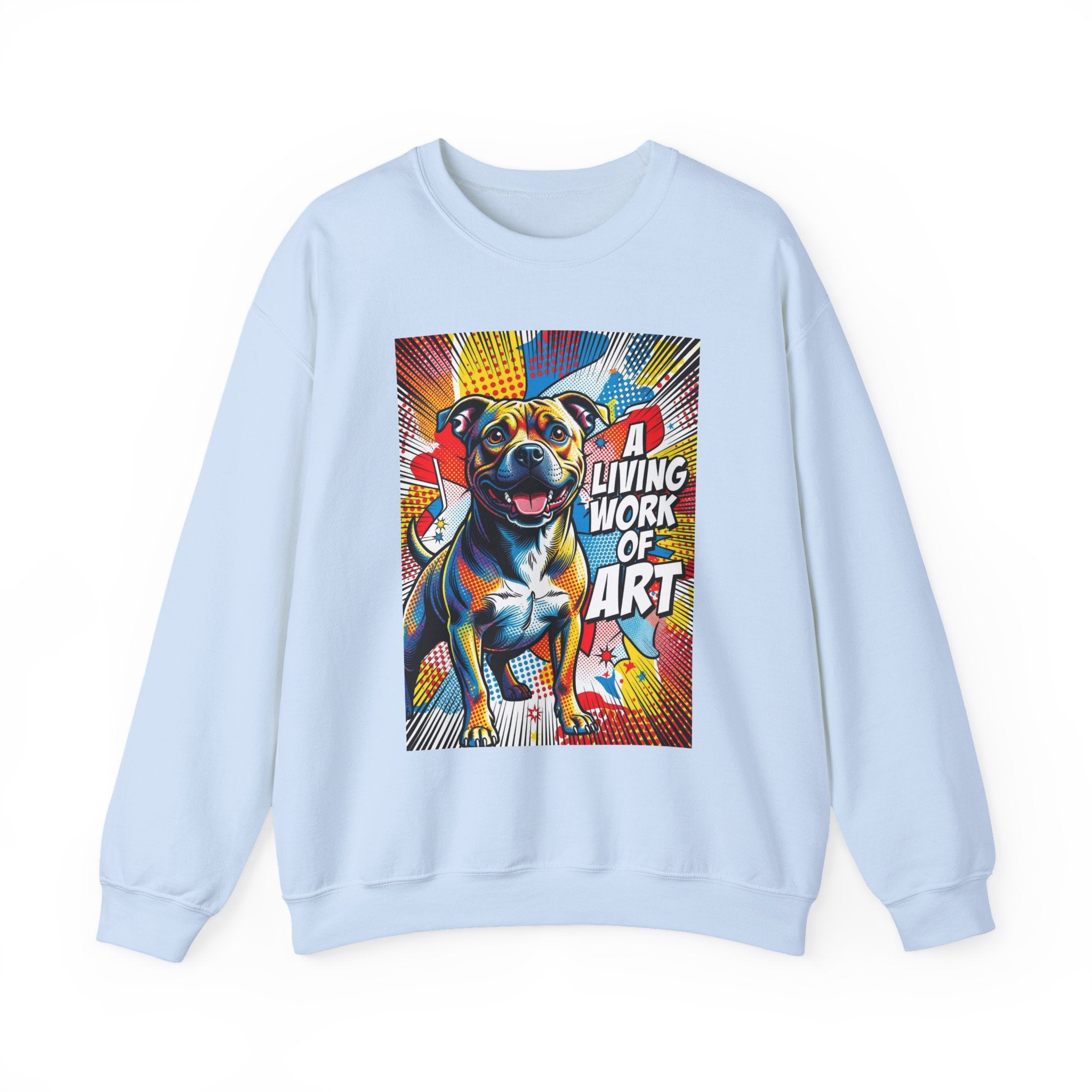 Staffordshire Bull Terrier Sweatshirt | Living Work of Art Collection | Pop Art