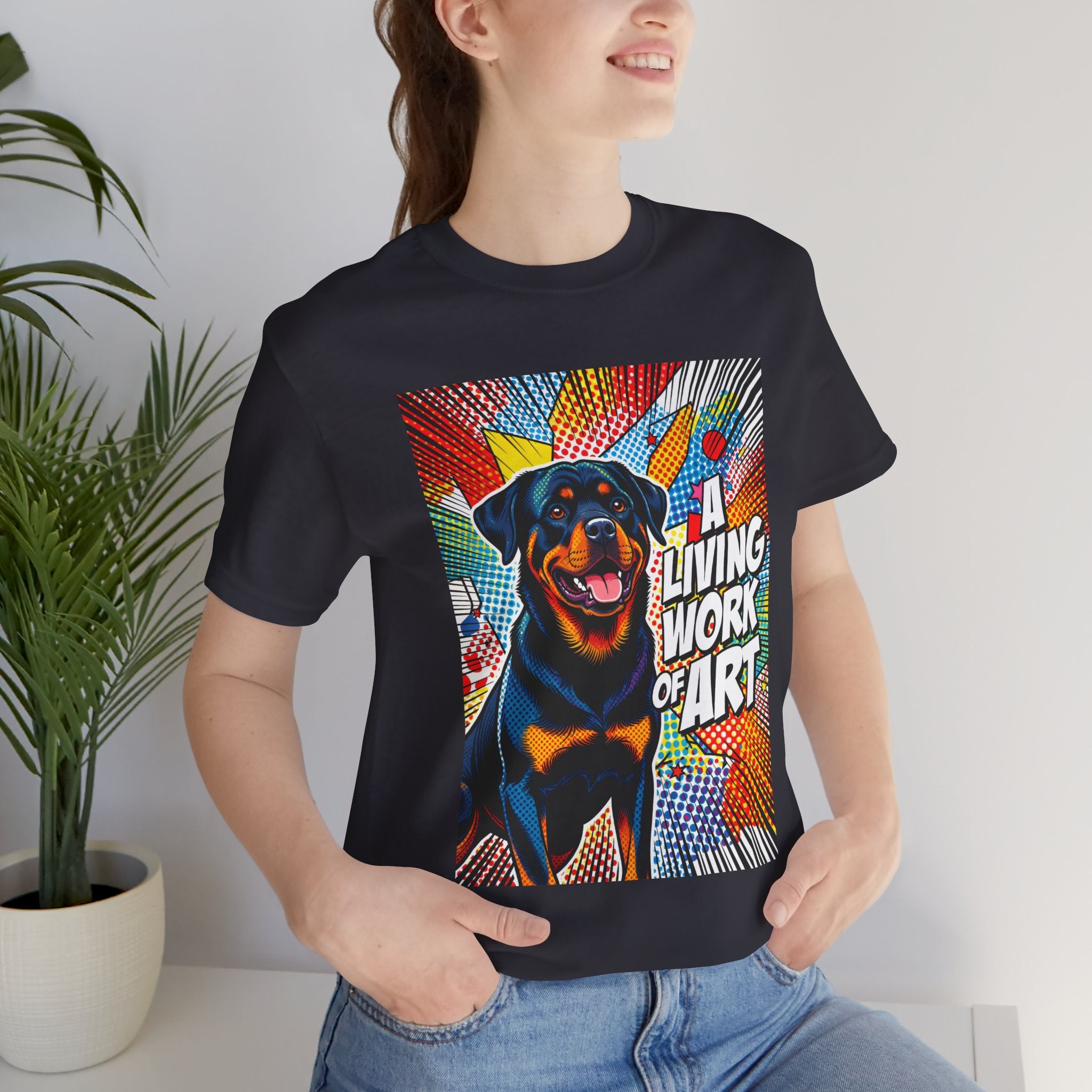 Rottweiler T Shirt | Living Work of Art Collection | Pop Art
