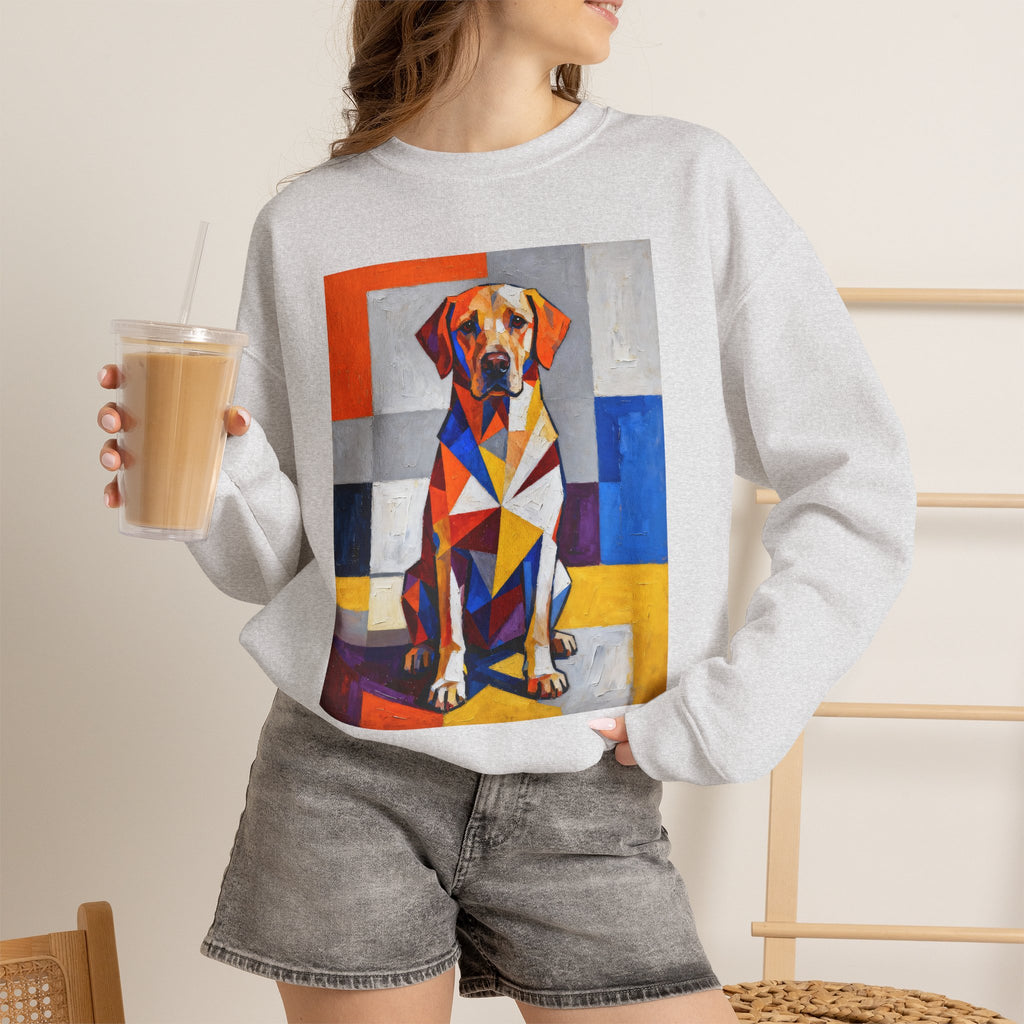 Labrador Retriever Sweatshirt | Living Work of Art Collection | Cubist Style