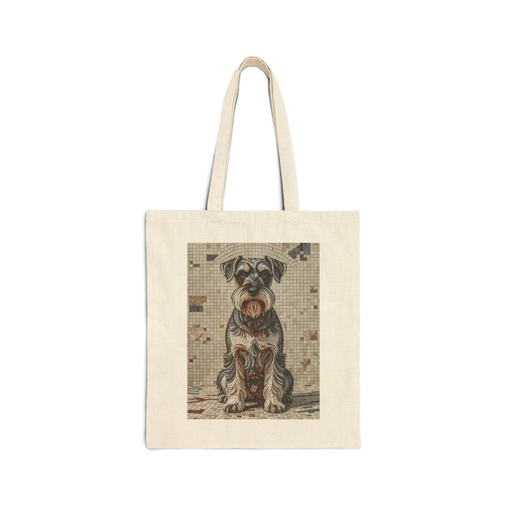 Schnauzer Tote Bag | Living Work of Art Collection | Mosaic Style