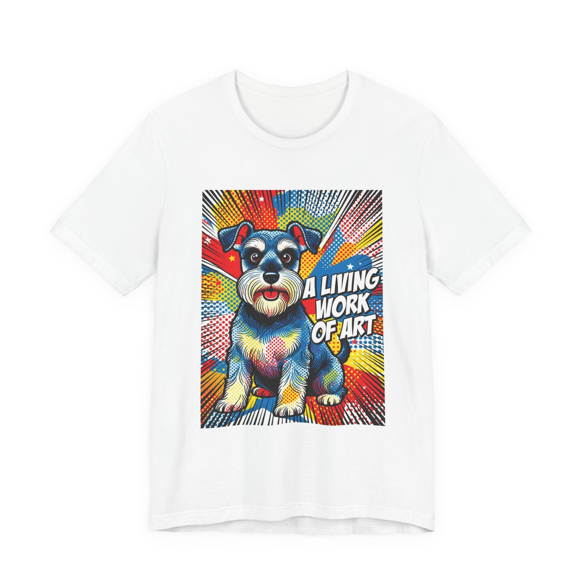 Schnauzer T Shirt | Living Work of Art Collection | Pop Art