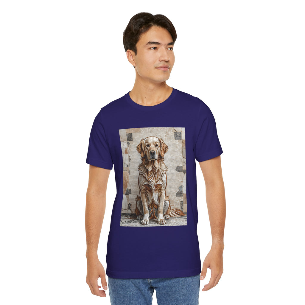 Golden Retriever T Shirt | Living Work of Art Collection | Mosaic Style