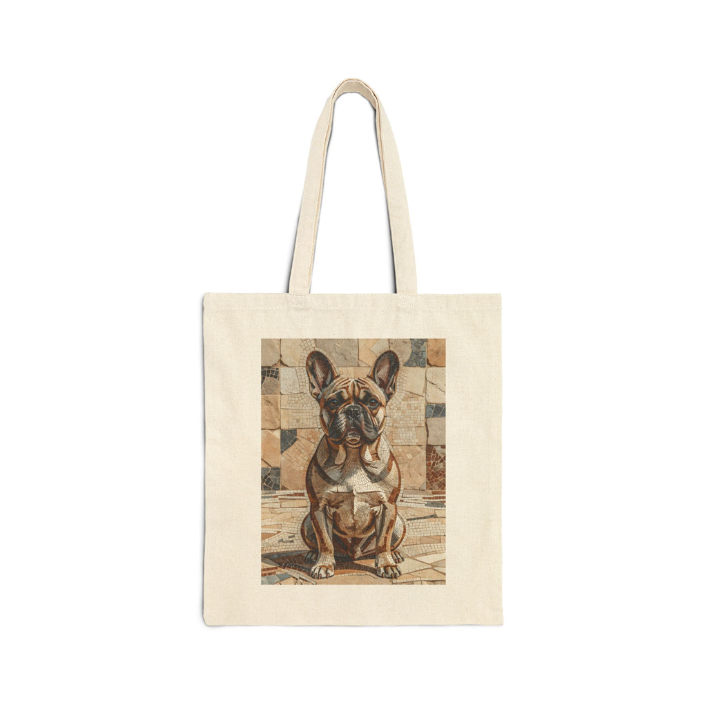 French Bulldog Tote Bag | Living Work of Art Collection | Mosaic Style
