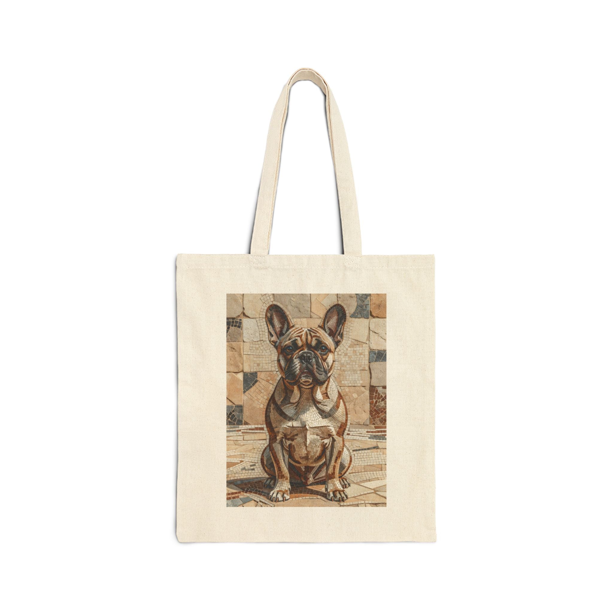 French Bulldog Tote Bag | Living Work of Art Collection | Mosaic Style