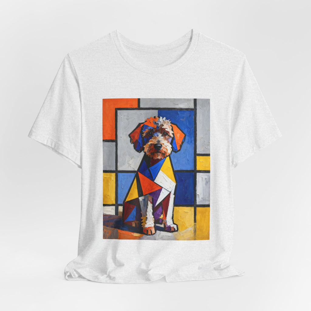 Schnoodle T Shirt | Living Work of Art Collection | Cubist Style