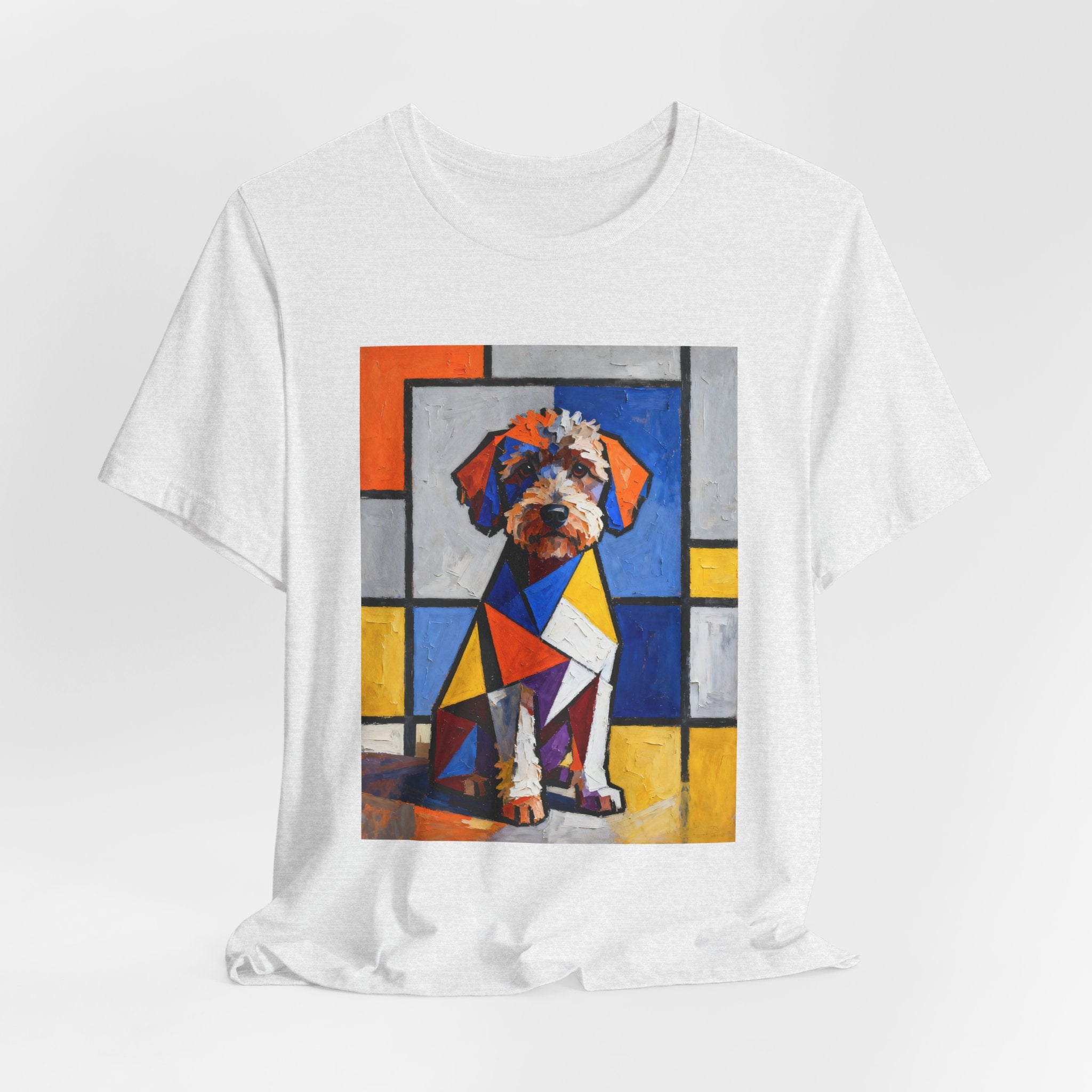 Schnoodle T Shirt | Living Work of Art Collection | Cubist Style