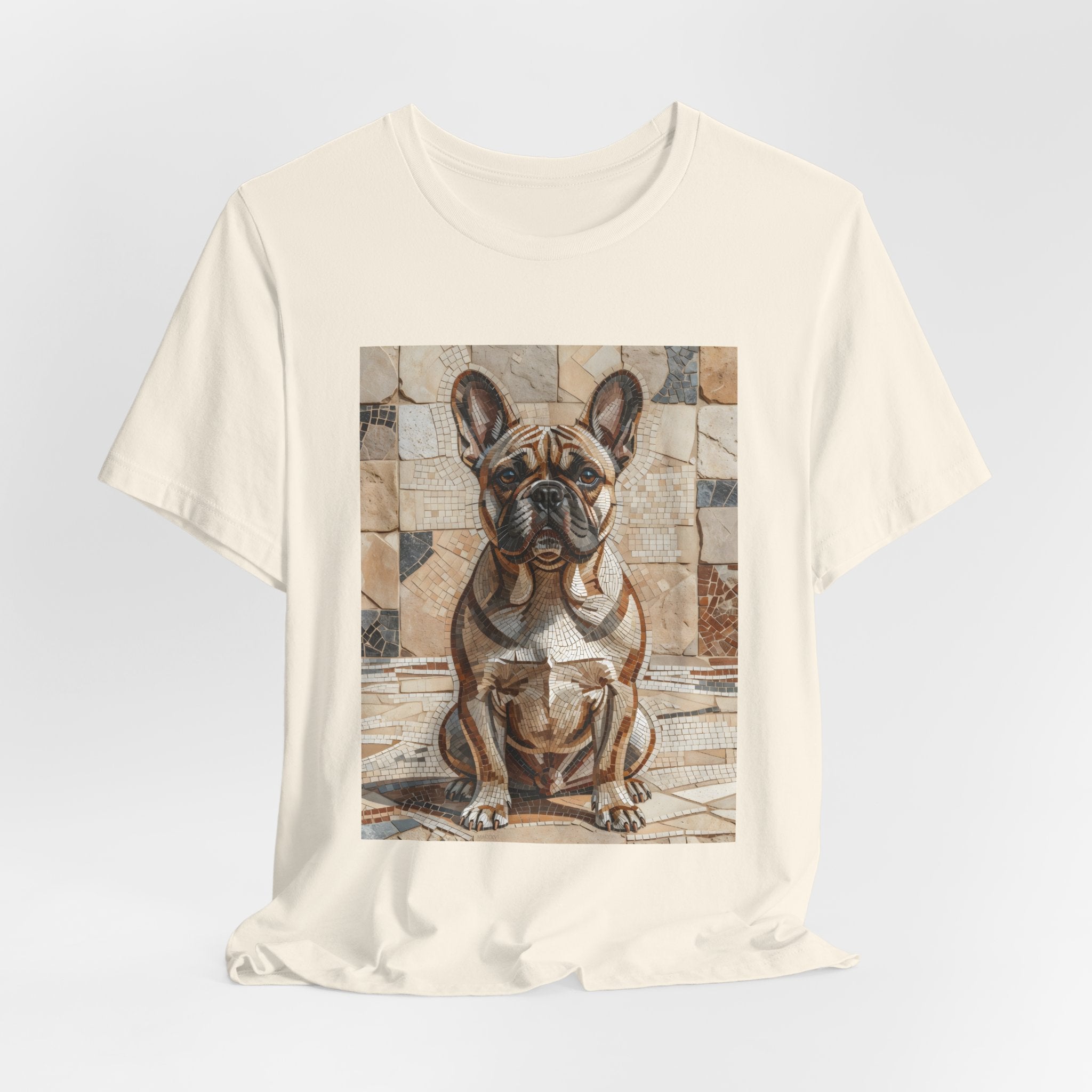 French Bulldog T Shirt | Living Work of Art Collection | Mosaic Style