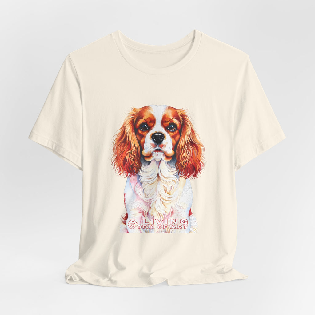Cavalier King Charles Spaniel T Shirt | Living Work of Art Collection | Pointillism Style