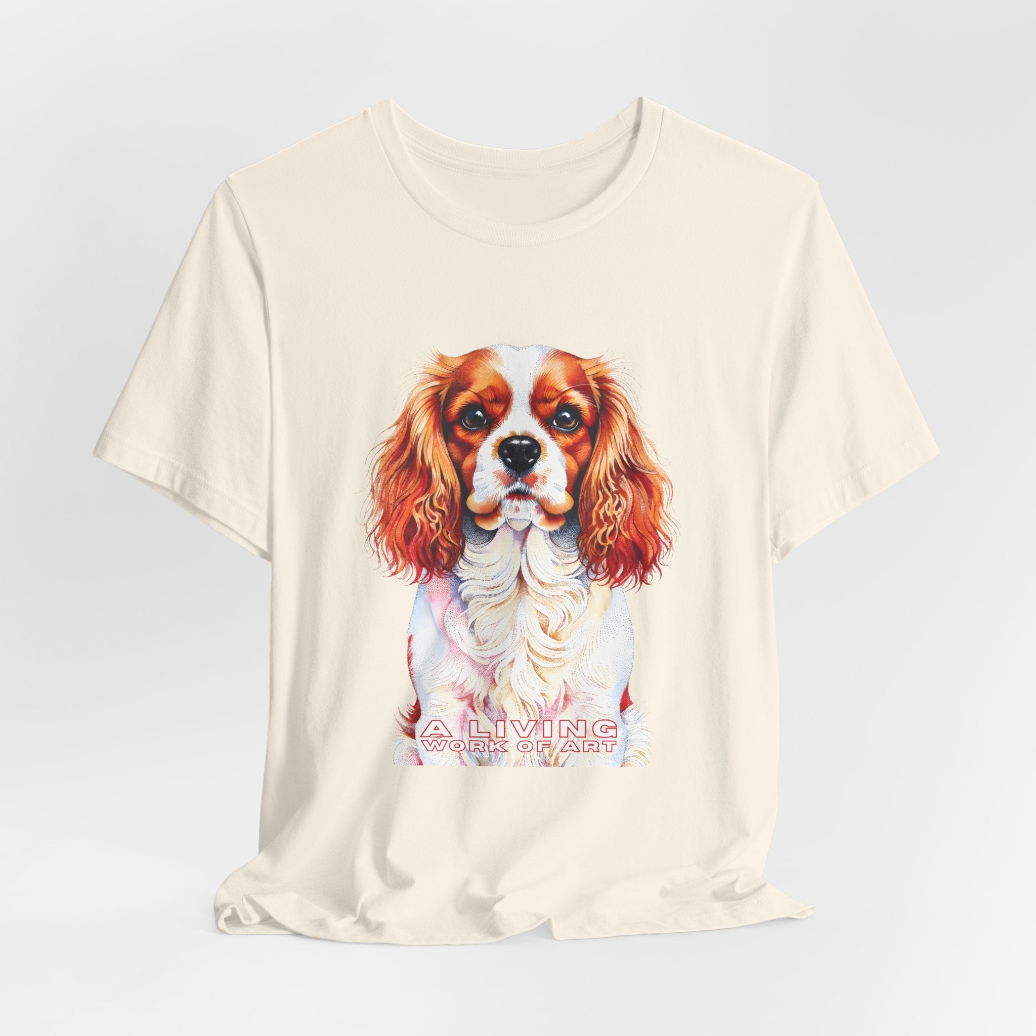 Cavalier King Charles Spaniel T Shirt | Living Work of Art Collection | Pointillism Style