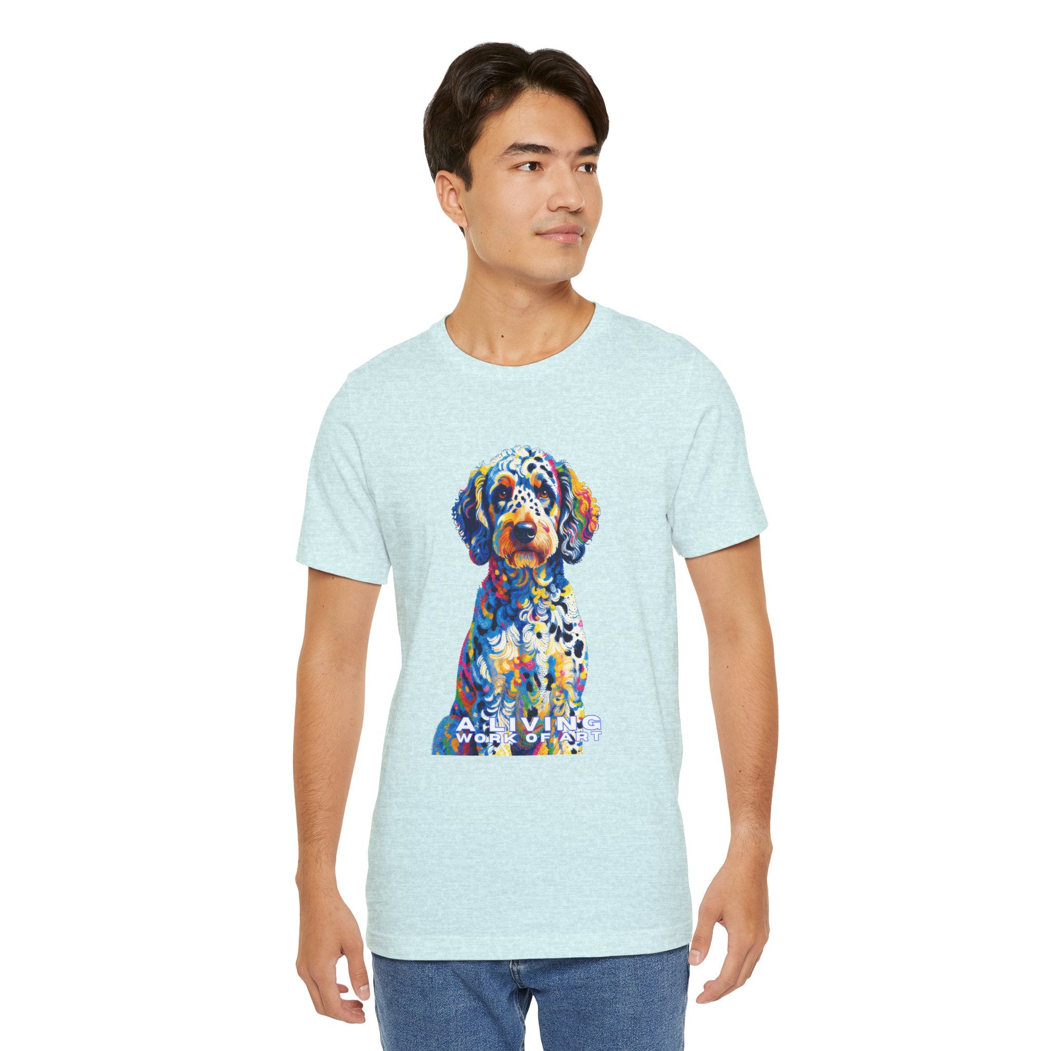 Labradoodle T Shirt | Living Work of Art Collection | Pointillism Style