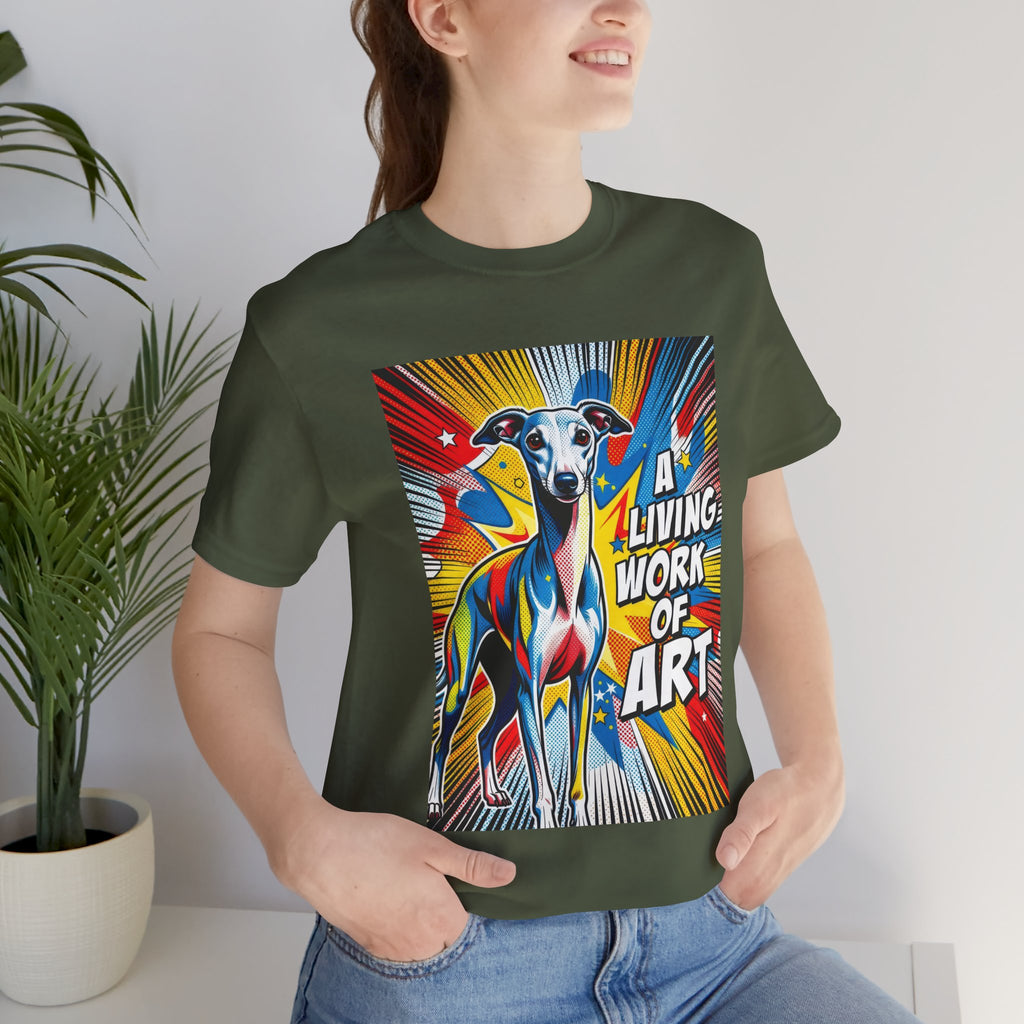 Italian Greyhound T Shirt | Living Work of Art Collection | Pop Art