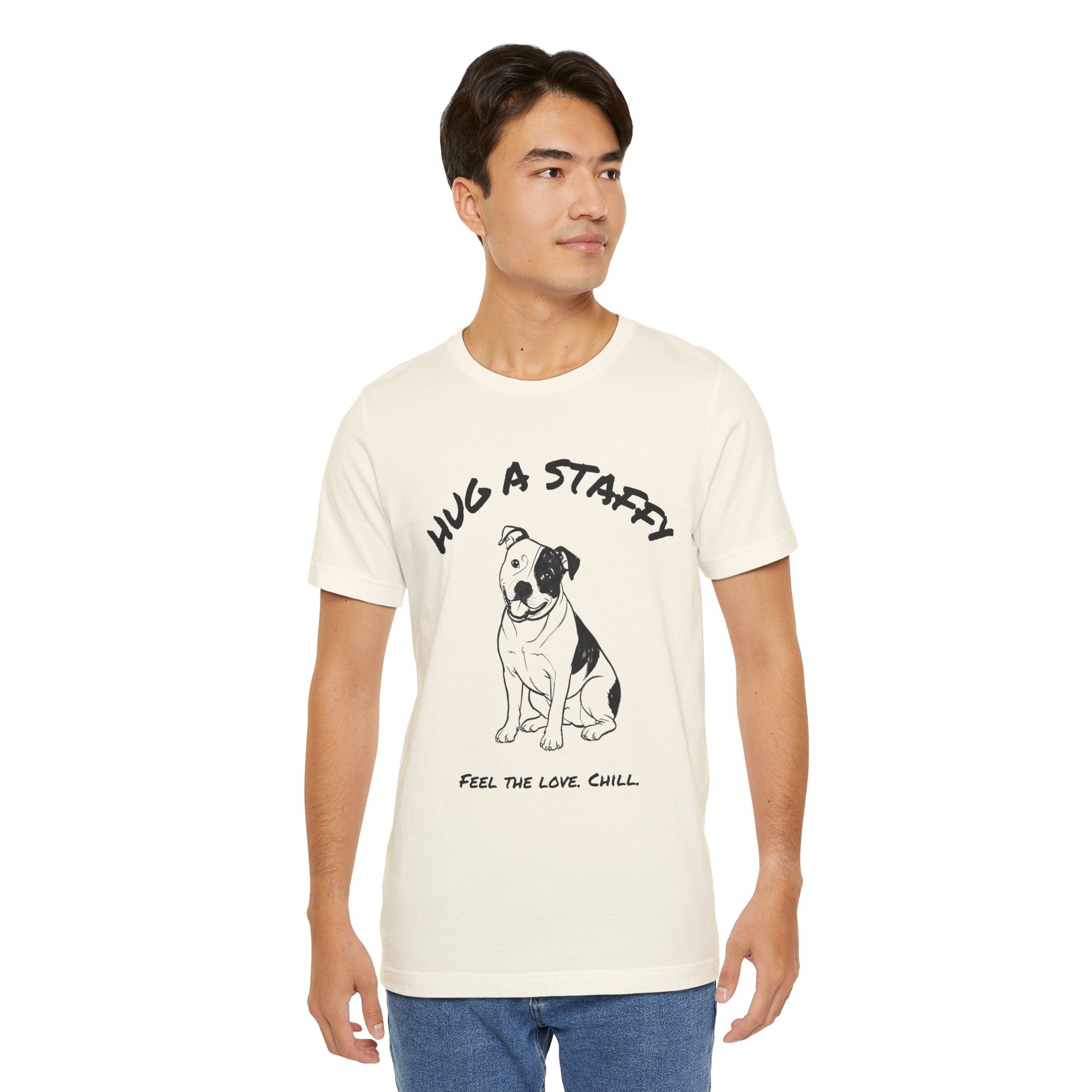 Staffordshire Bull Terrier T Shirt | Hug a Staffy
