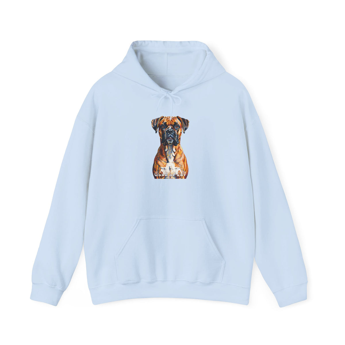 Boxer Hoodie | Living Work of Art Collection | Pointillism Style
