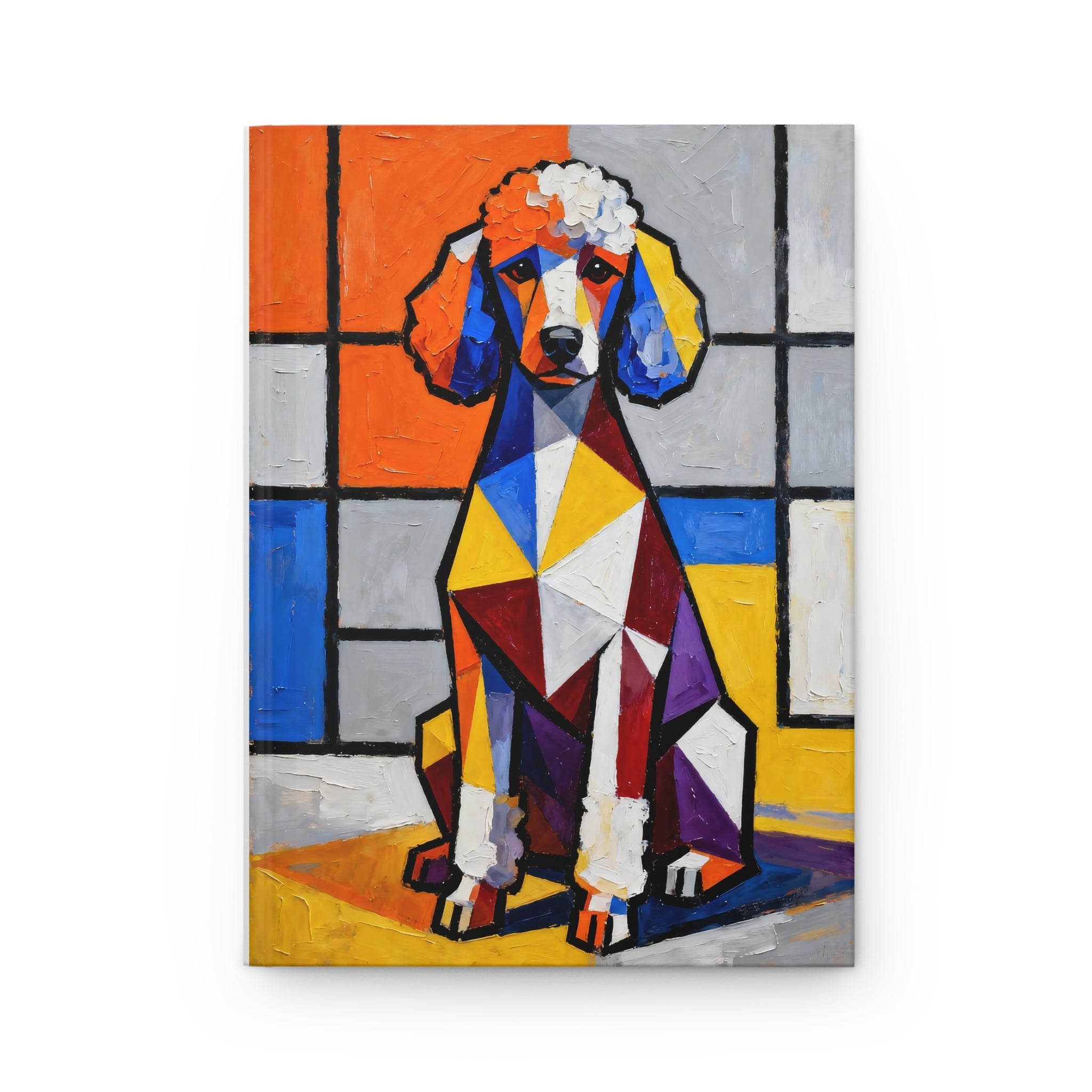 Poodle Notebook | Living Work of Art Collection | Cubist Style