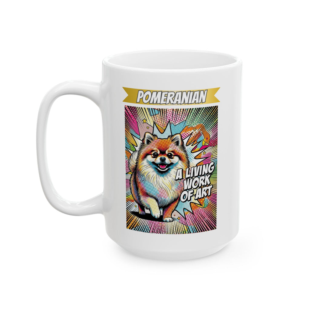 Pomeranian Coffee Mug | Living Work of Art Collection | Pop Art