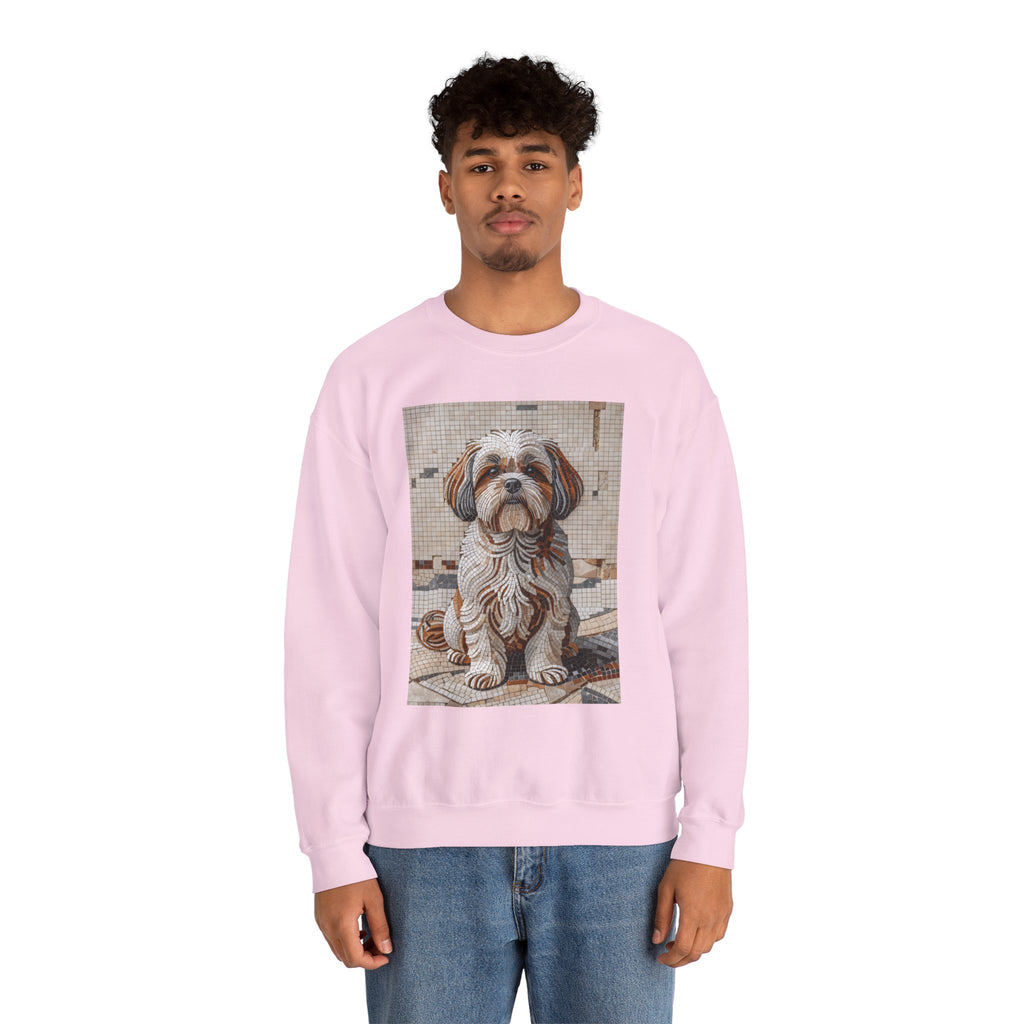 Shih Tzu Sweatshirt | Living Work of Art Collection | Mosaic Style