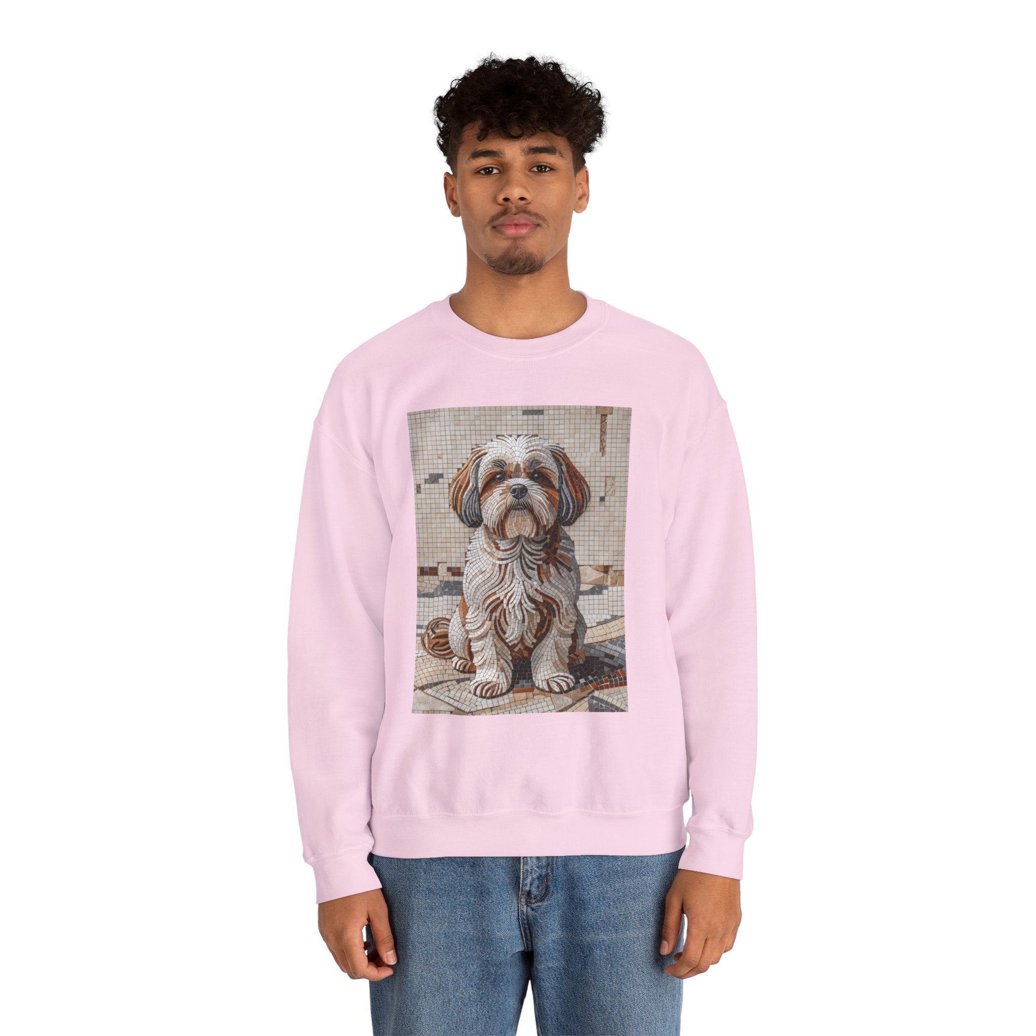 Shih Tzu Sweatshirt | Living Work of Art Collection | Mosaic Style
