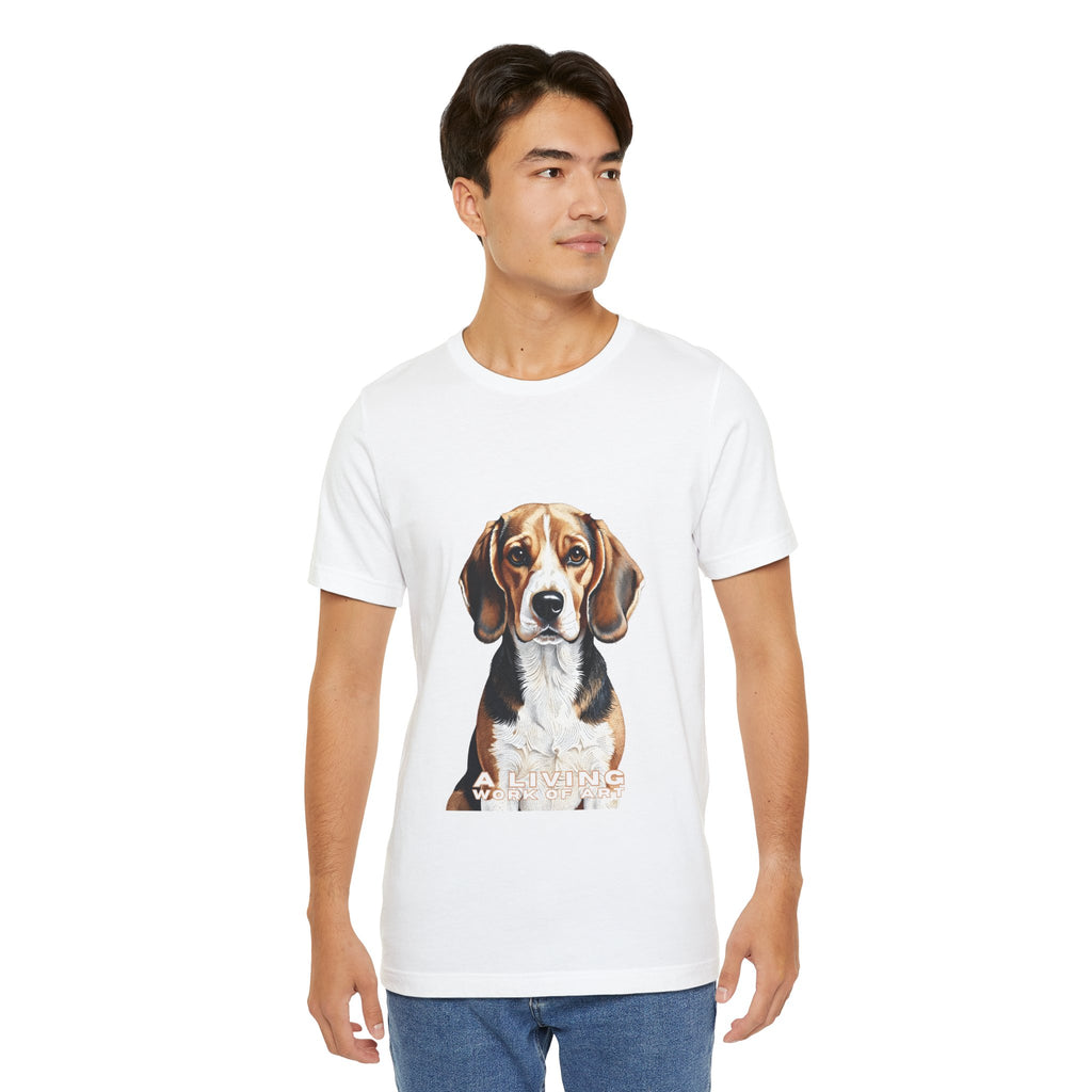 Beagle T Shirt | Living Work of Art Collection | Pointillism Style