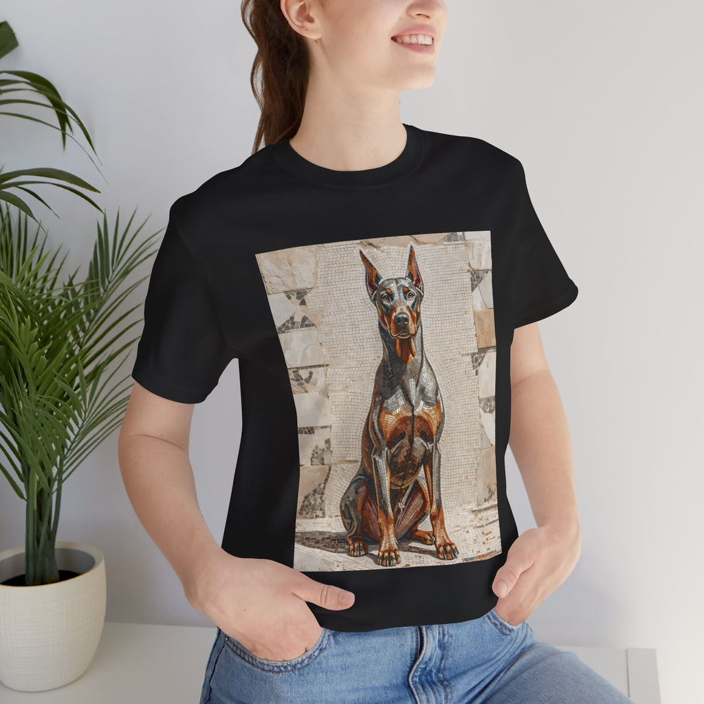 Doberman Pinscher T Shirt | Living Work of Art Collection | Mosaic Style