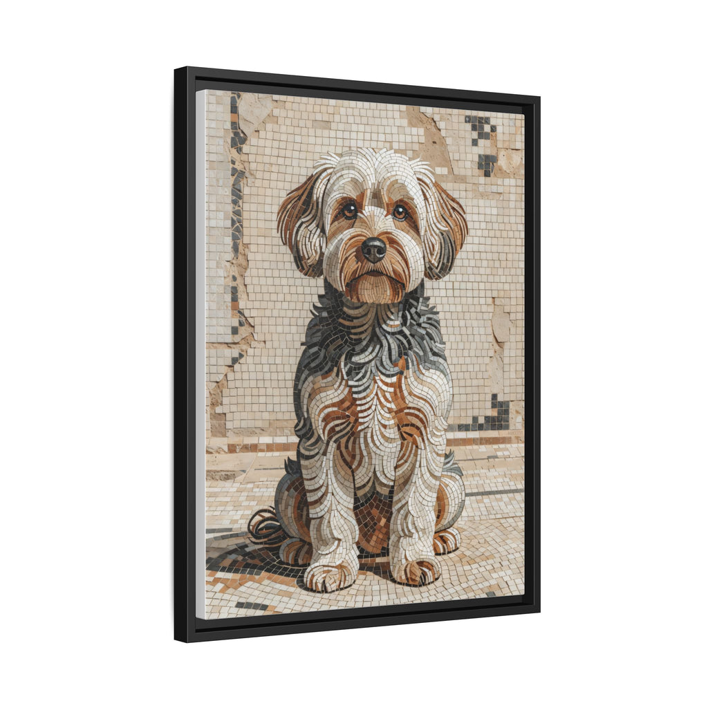 Yorkipoo Canvas Wall Art | Living Work of Art Collection | Mosaic Style Print
