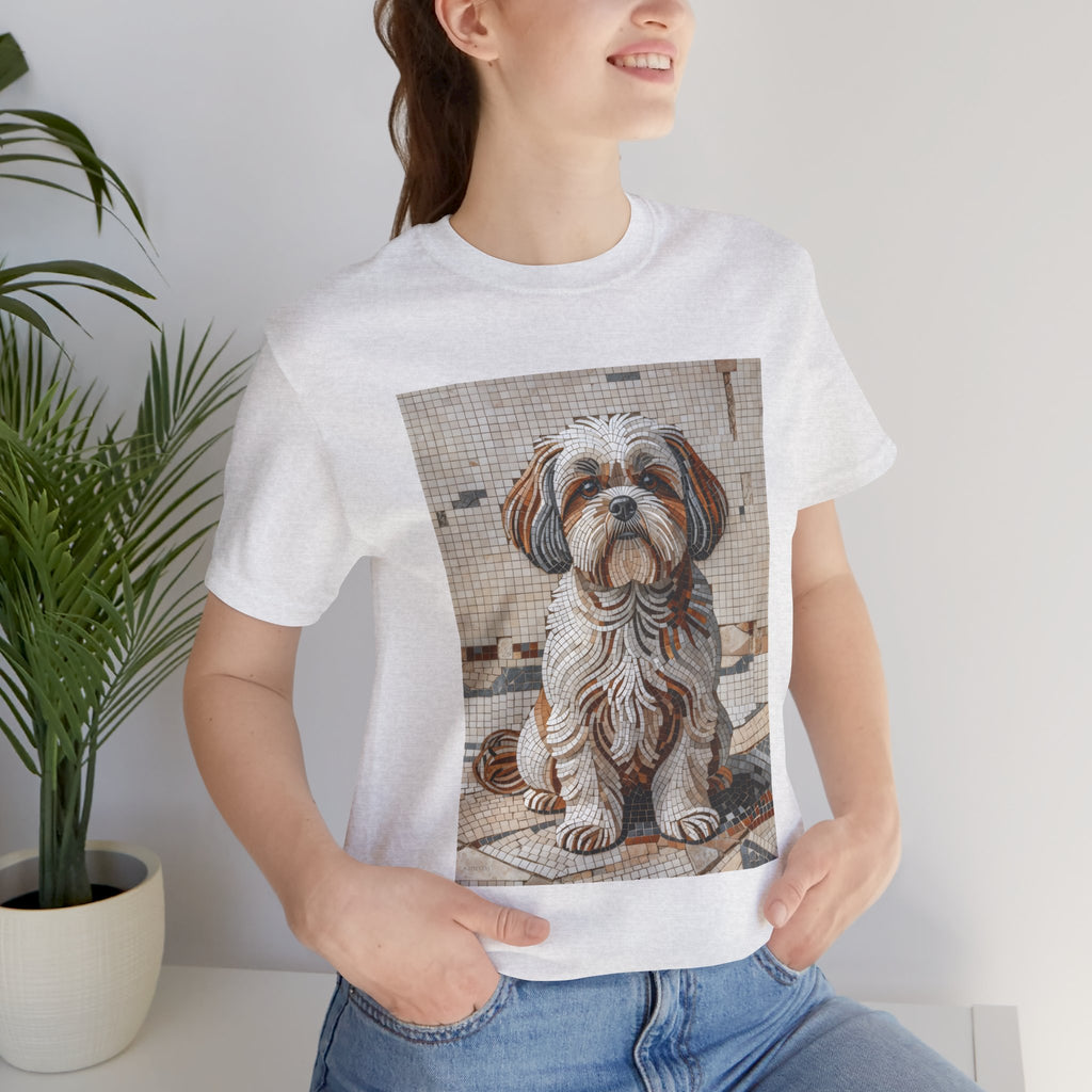 Shih Tzu T Shirt | Living Work of Art Collection | Mosaic Style