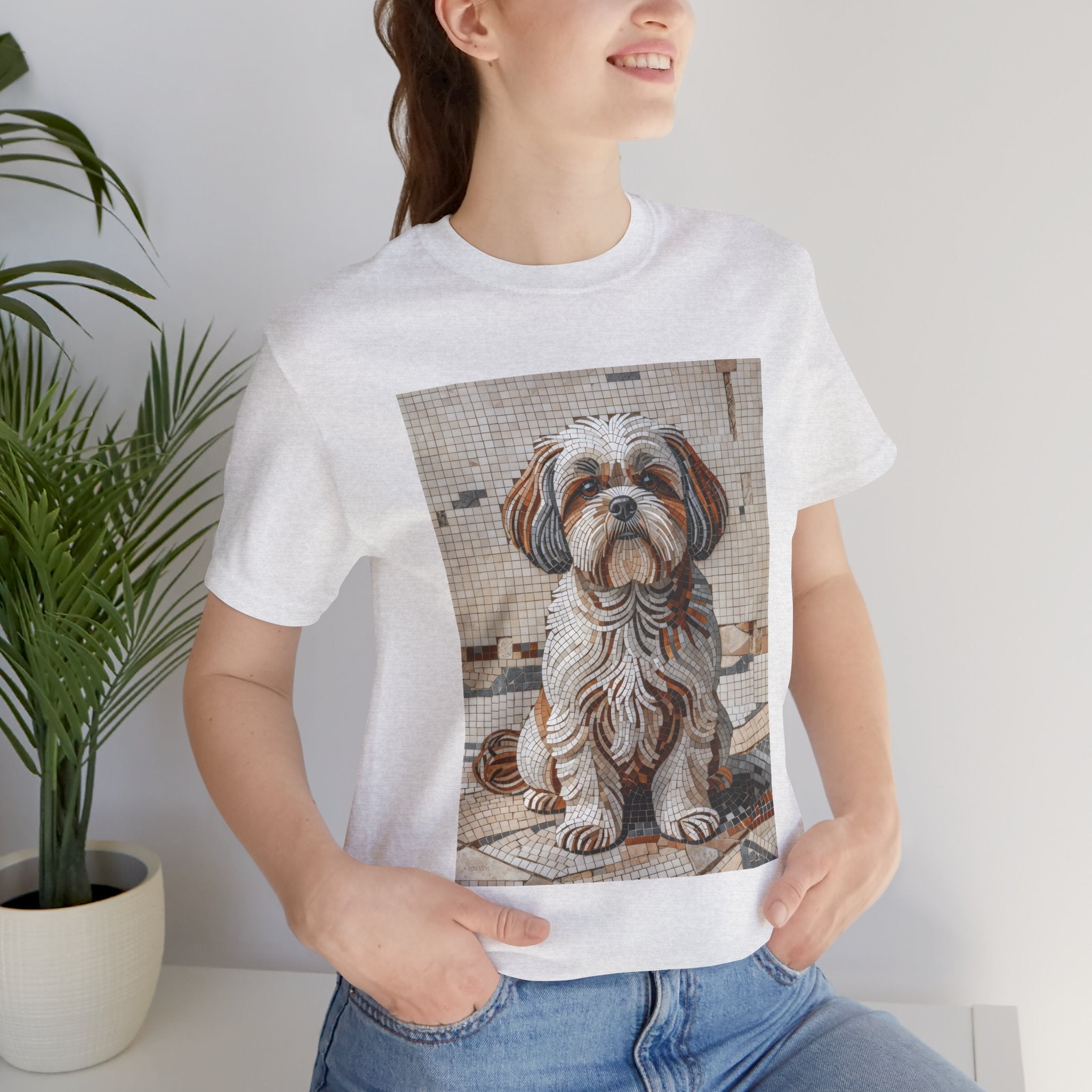 Shih Tzu T Shirt | Living Work of Art Collection | Mosaic Style