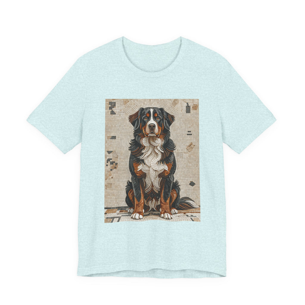 Bernese Mountain Dog T Shirt | Living Work of Art Collection | Mosaic Style